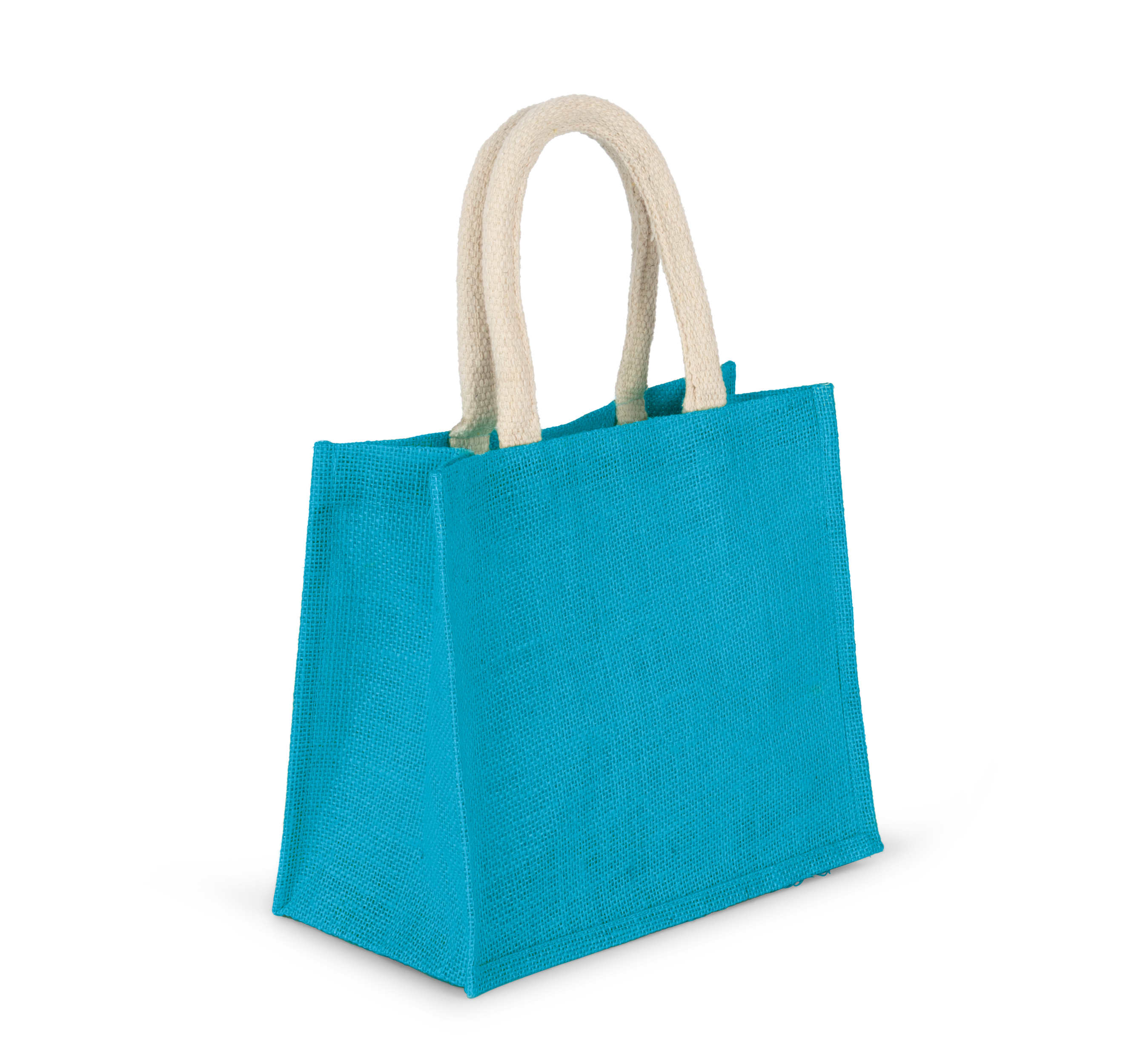 Bolsa estilo tote de tela de yute, modelo mediano