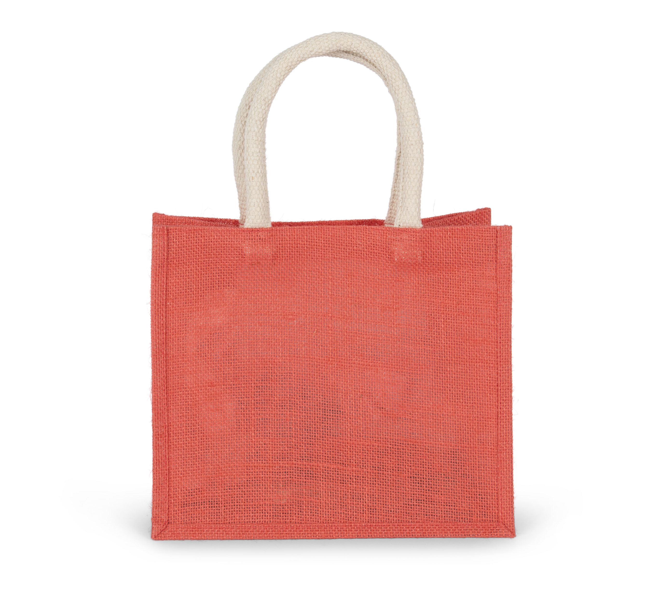 Saco de compras em juta – modelo médio - True Coral