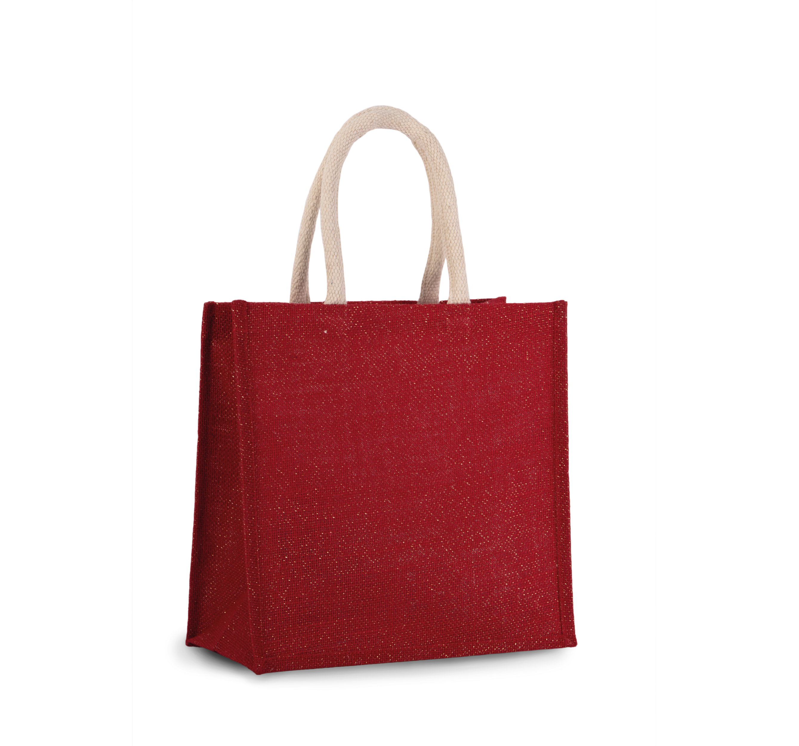 Bolsa estilo tote de tela de yute, modelo grande