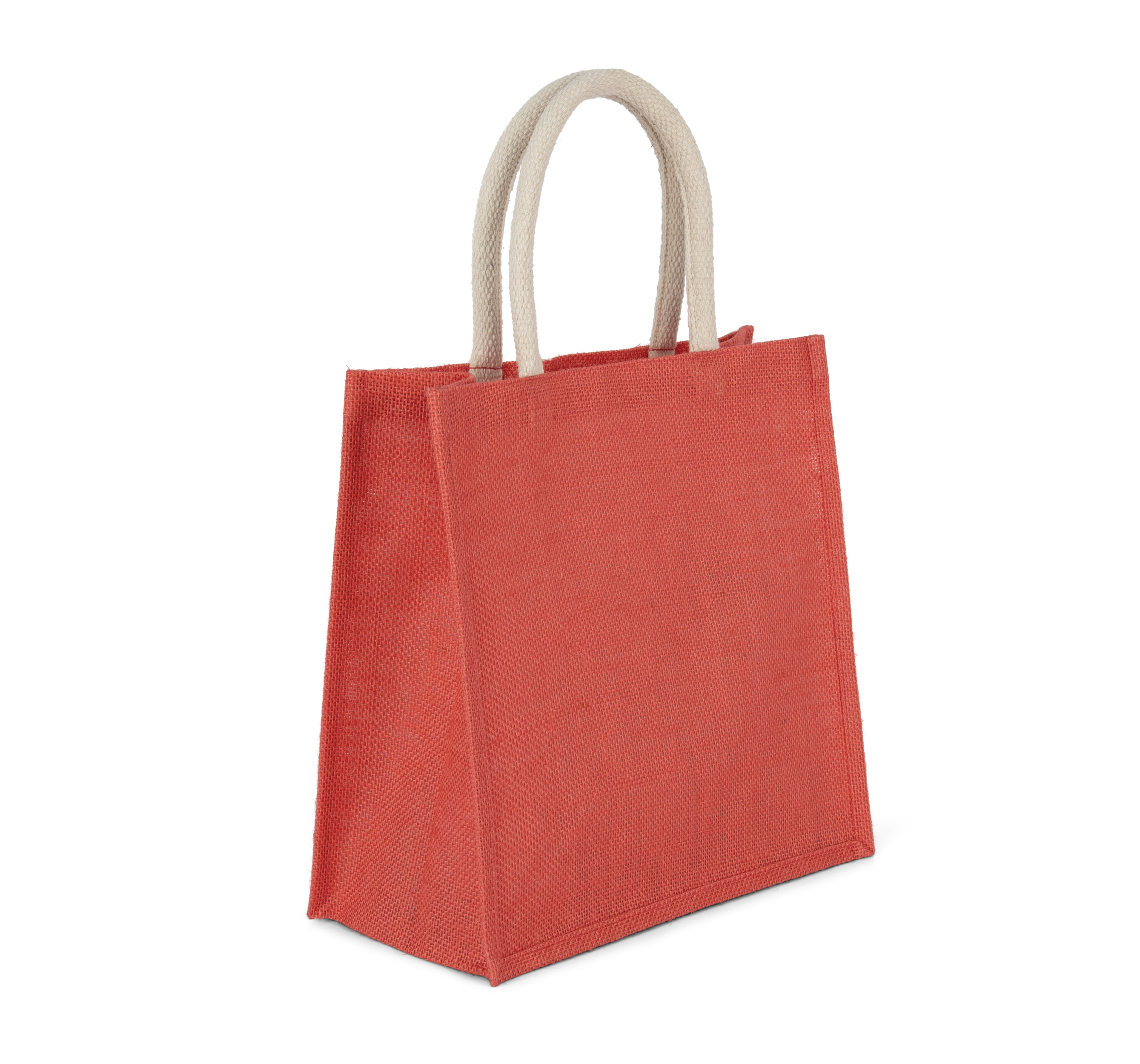 Bolsa estilo tote de tela de yute, modelo grande