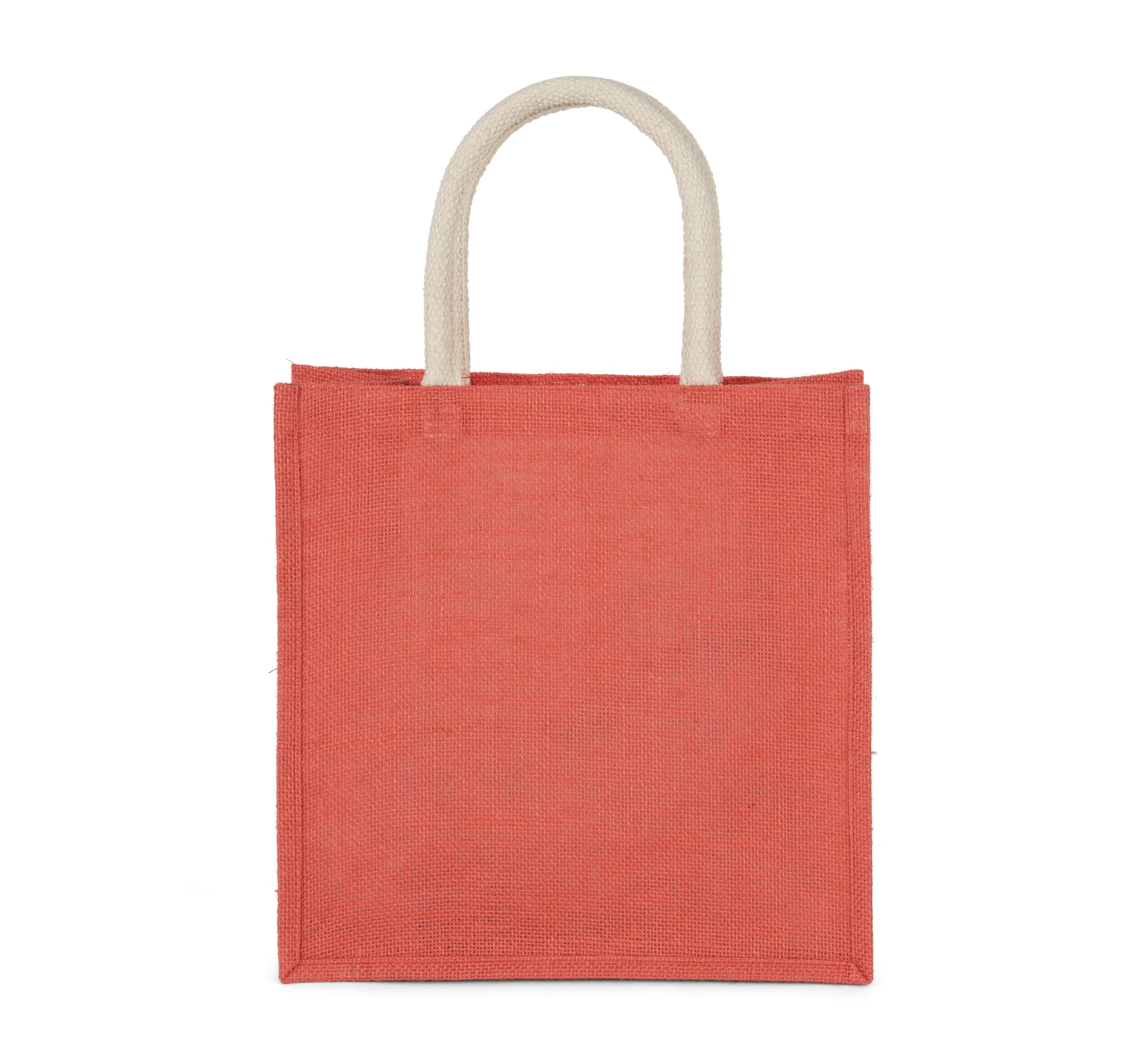 Saco de compras em juta – modelo grande - True Coral