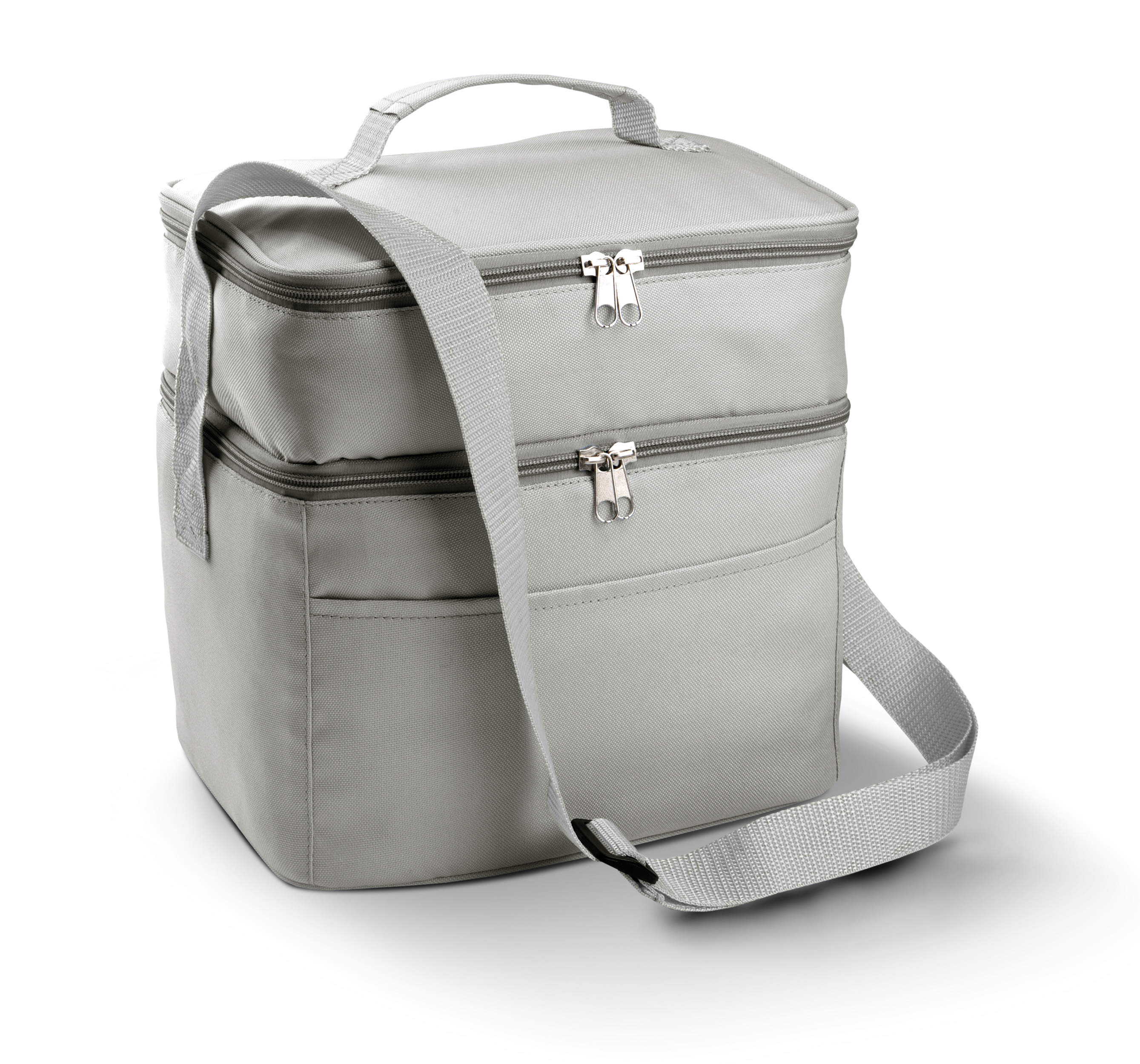 Saco isotérmico com duplo compartimento - Light Grey