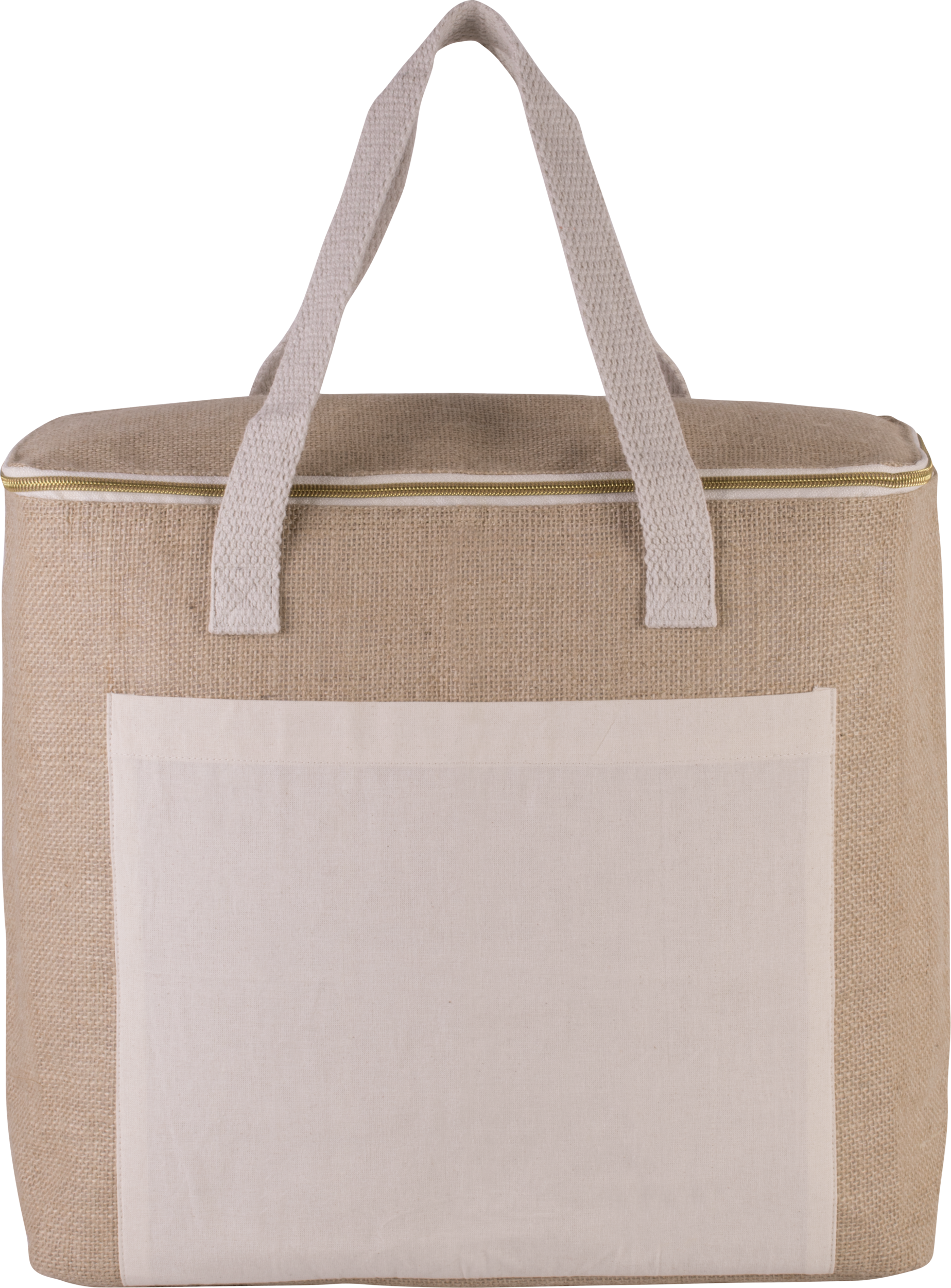 Saco isotérmico em juta - modelo grande - Natural