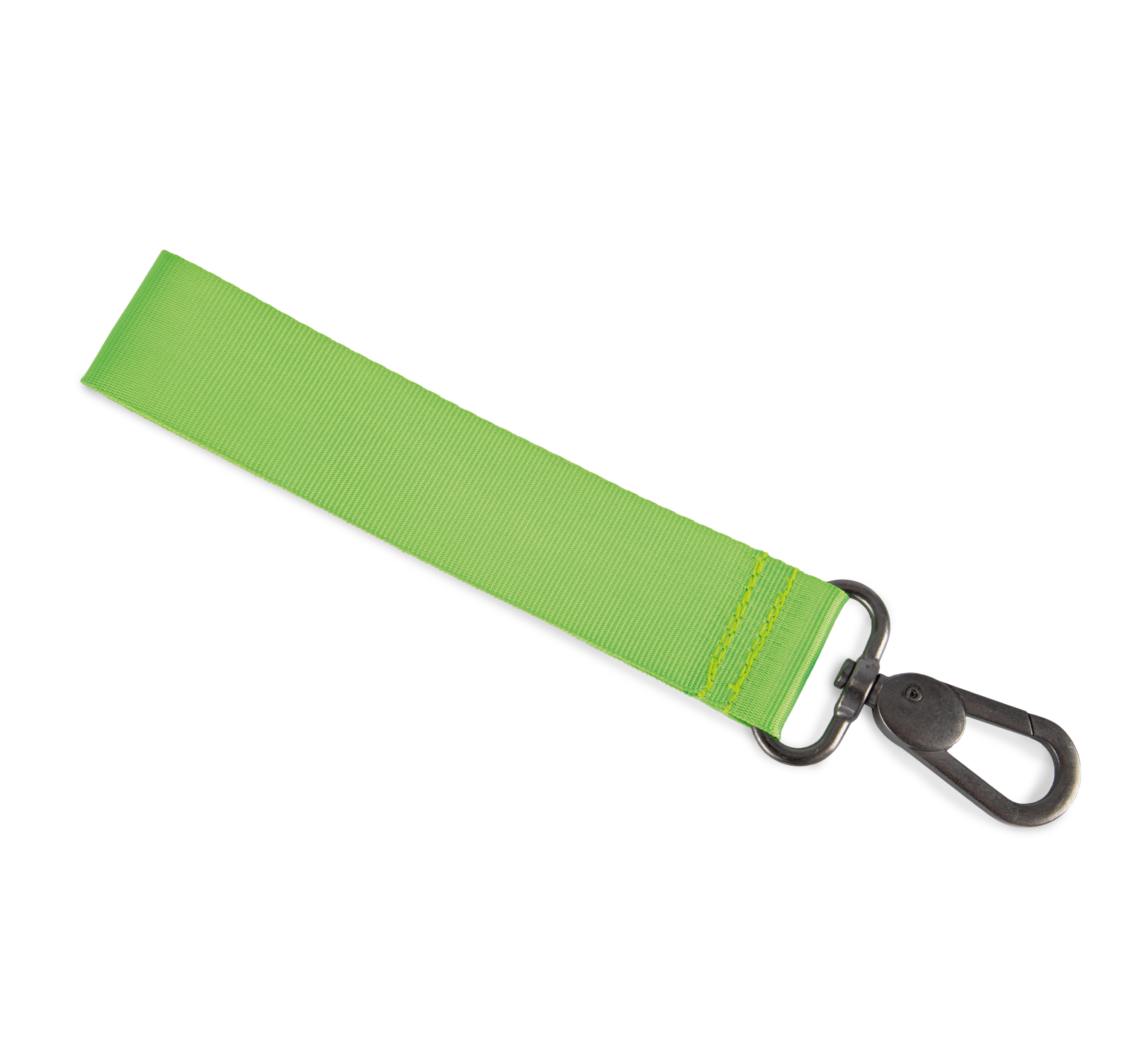 Porta-chaves com fita tecida personalizar - Lime