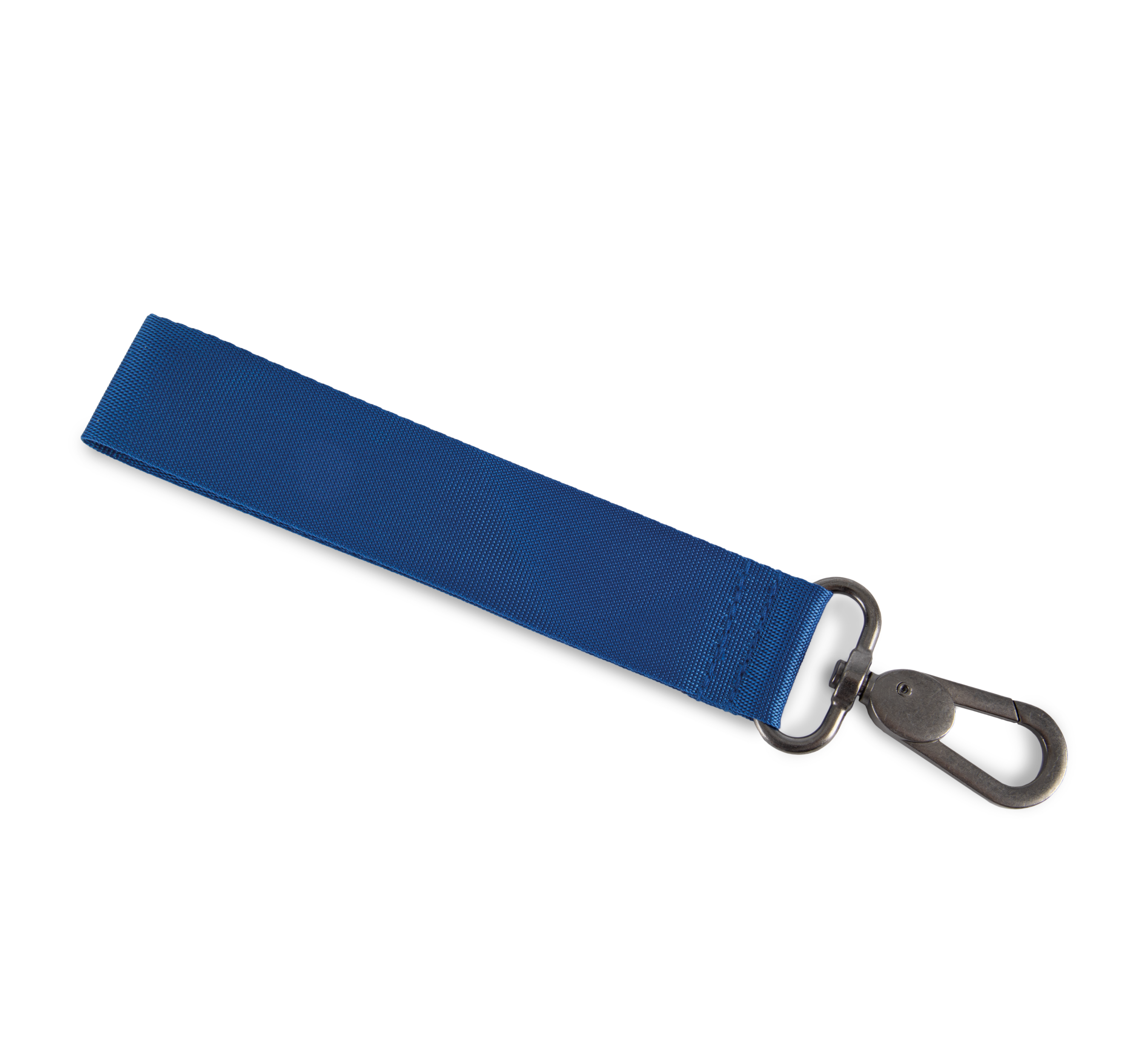 Porta-chaves com fita tecida personalizar - Royal Blue