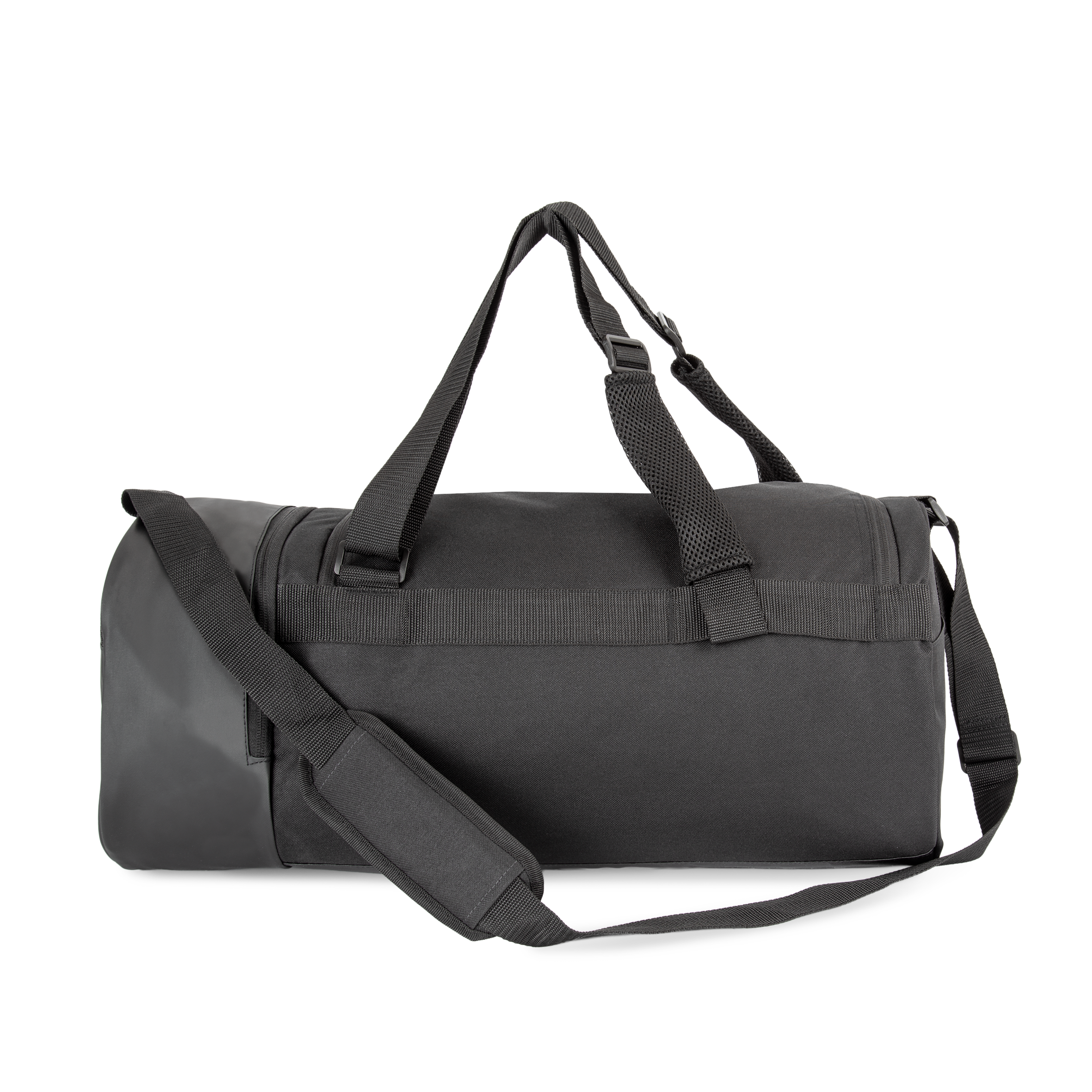 Bolsa de deporte cilíndrica con compartimento separado para calzado