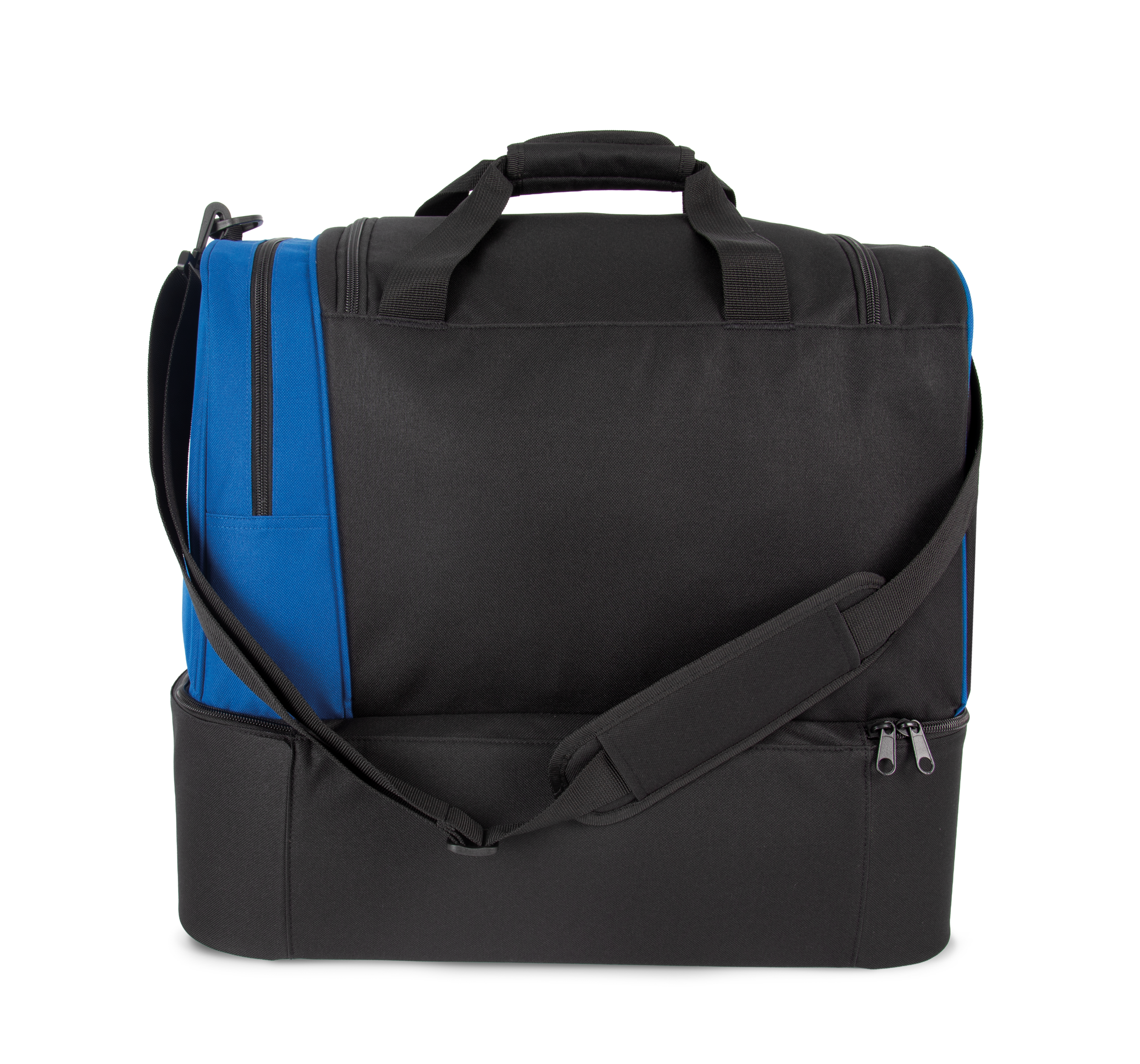 Saco de desporto com fundo rígido - Black / Royal Blue