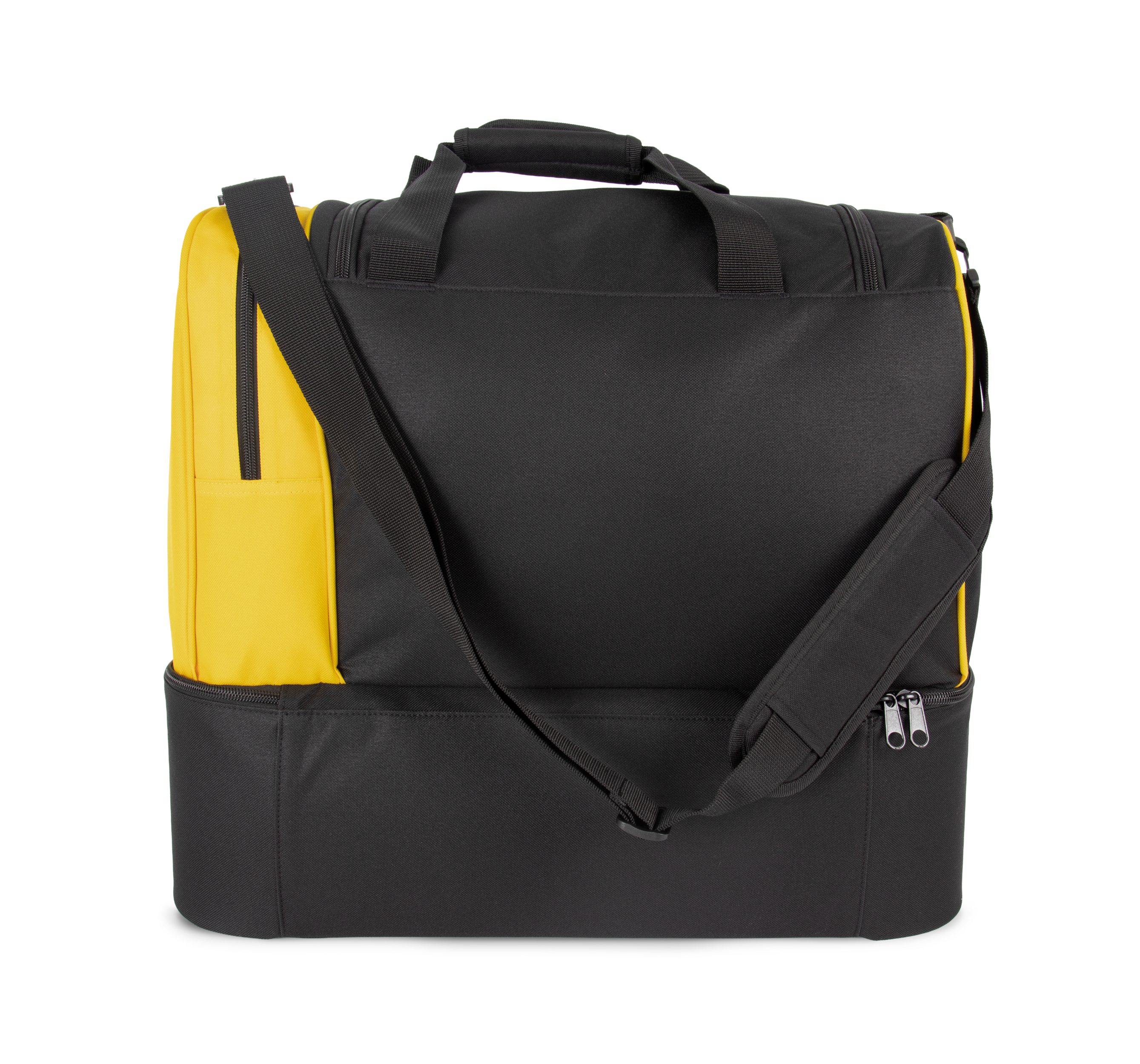 Saco de desporto com fundo rígido - Black / Yellow