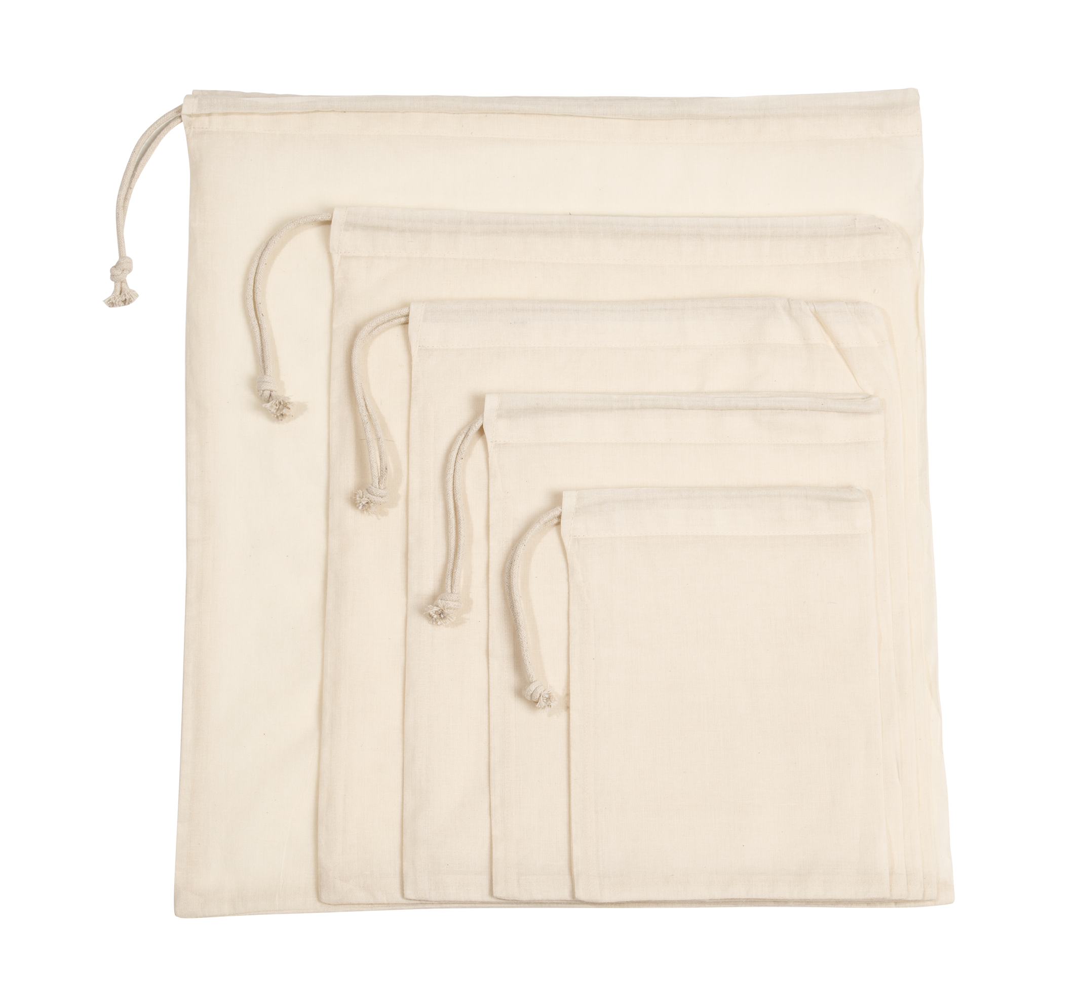 Bolsa algodón orgánico - cierre de cordón corredizo