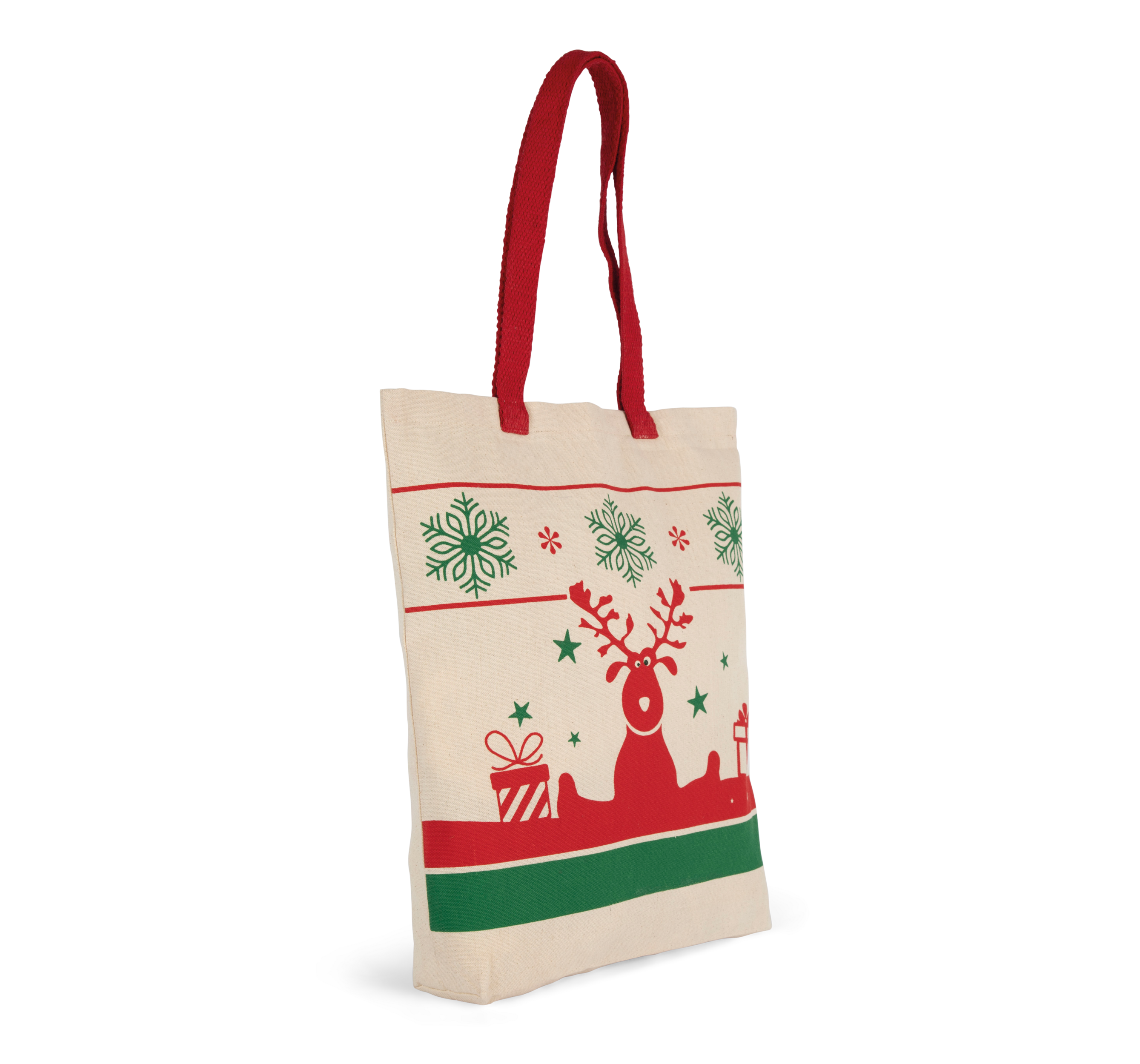 Bolsa shopper con motivos navideños