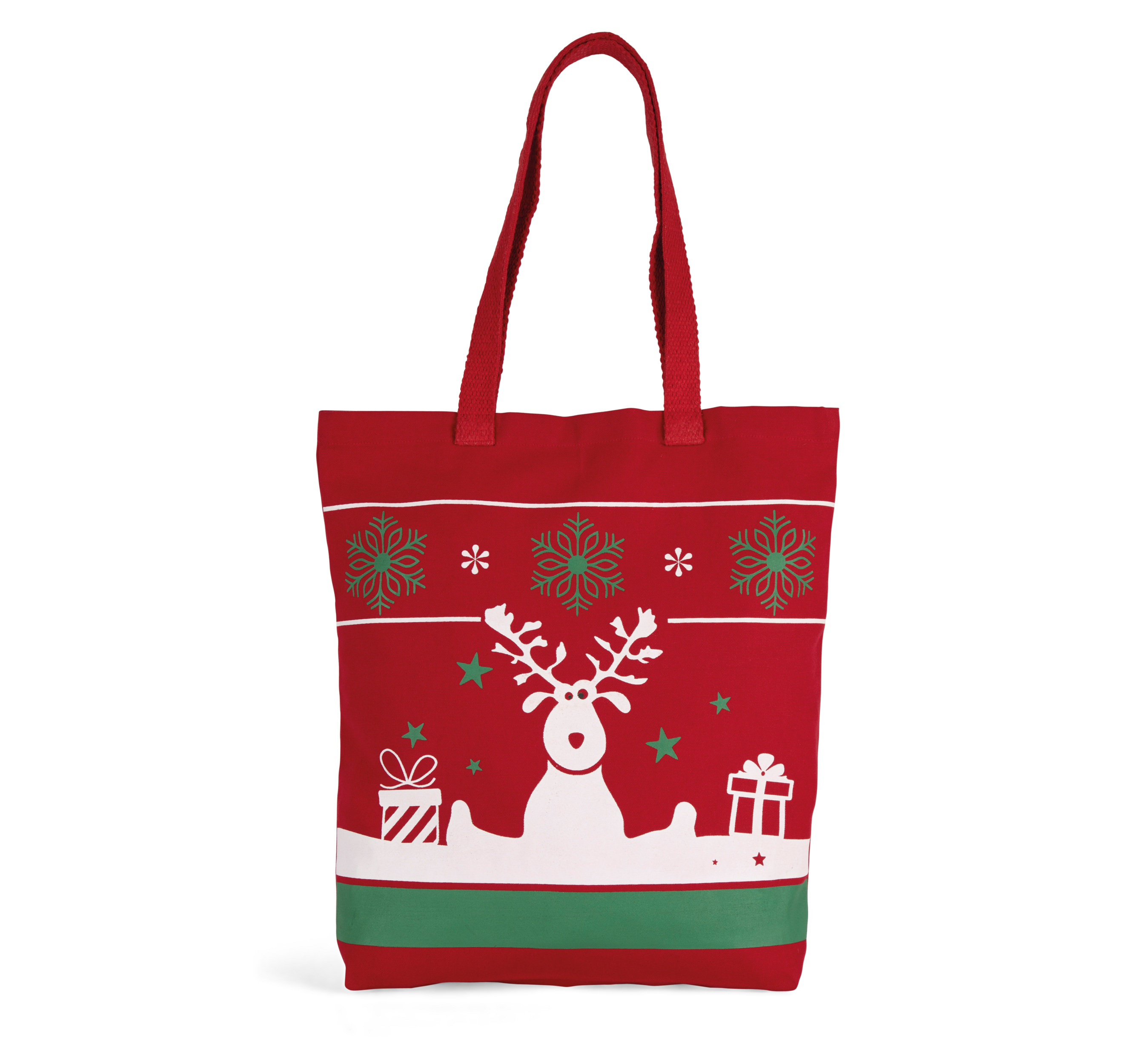 Saco de compras com motivos de Natal - Cherry Red