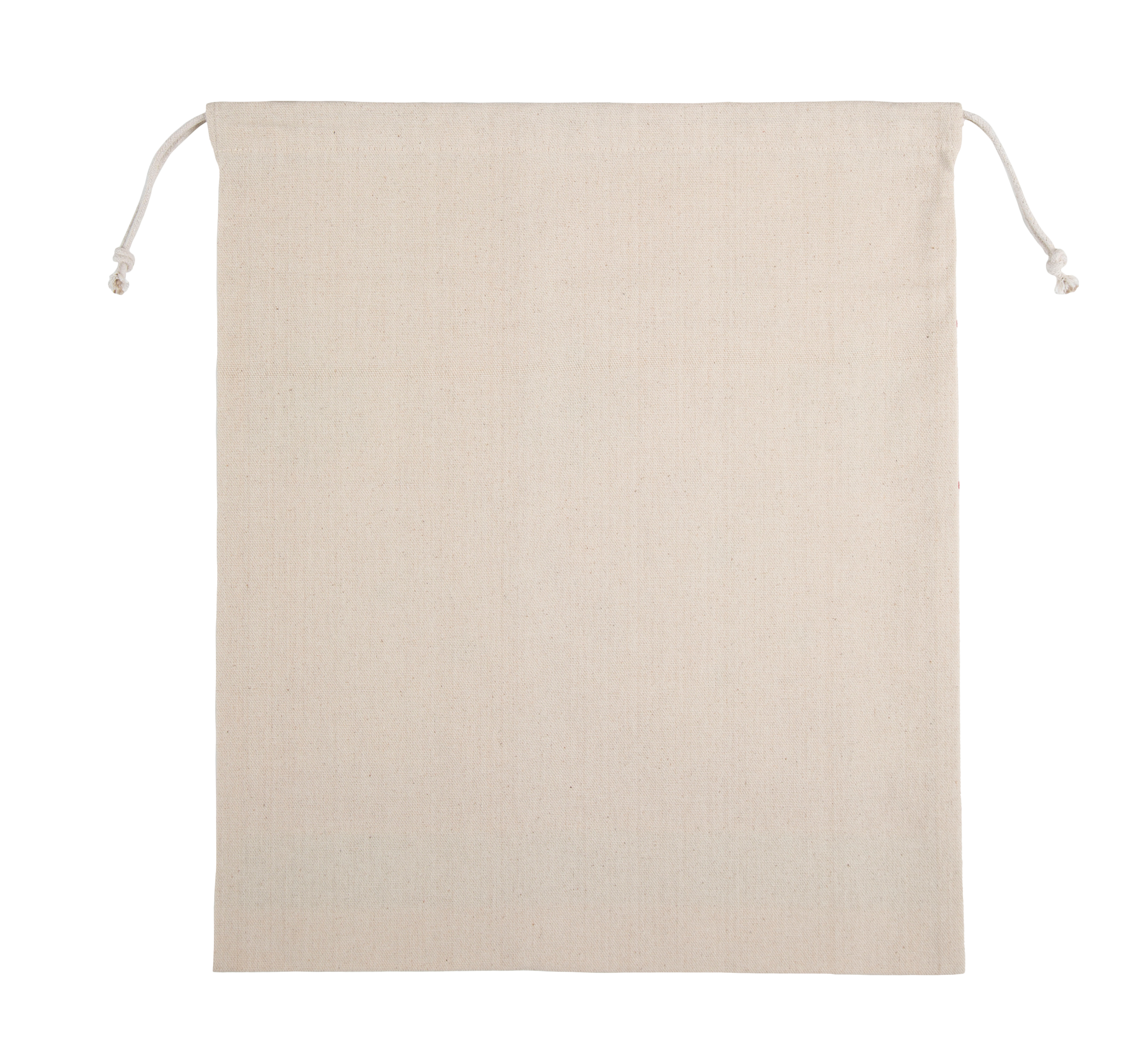 Saco com cordão com motivos de Natal - Natural