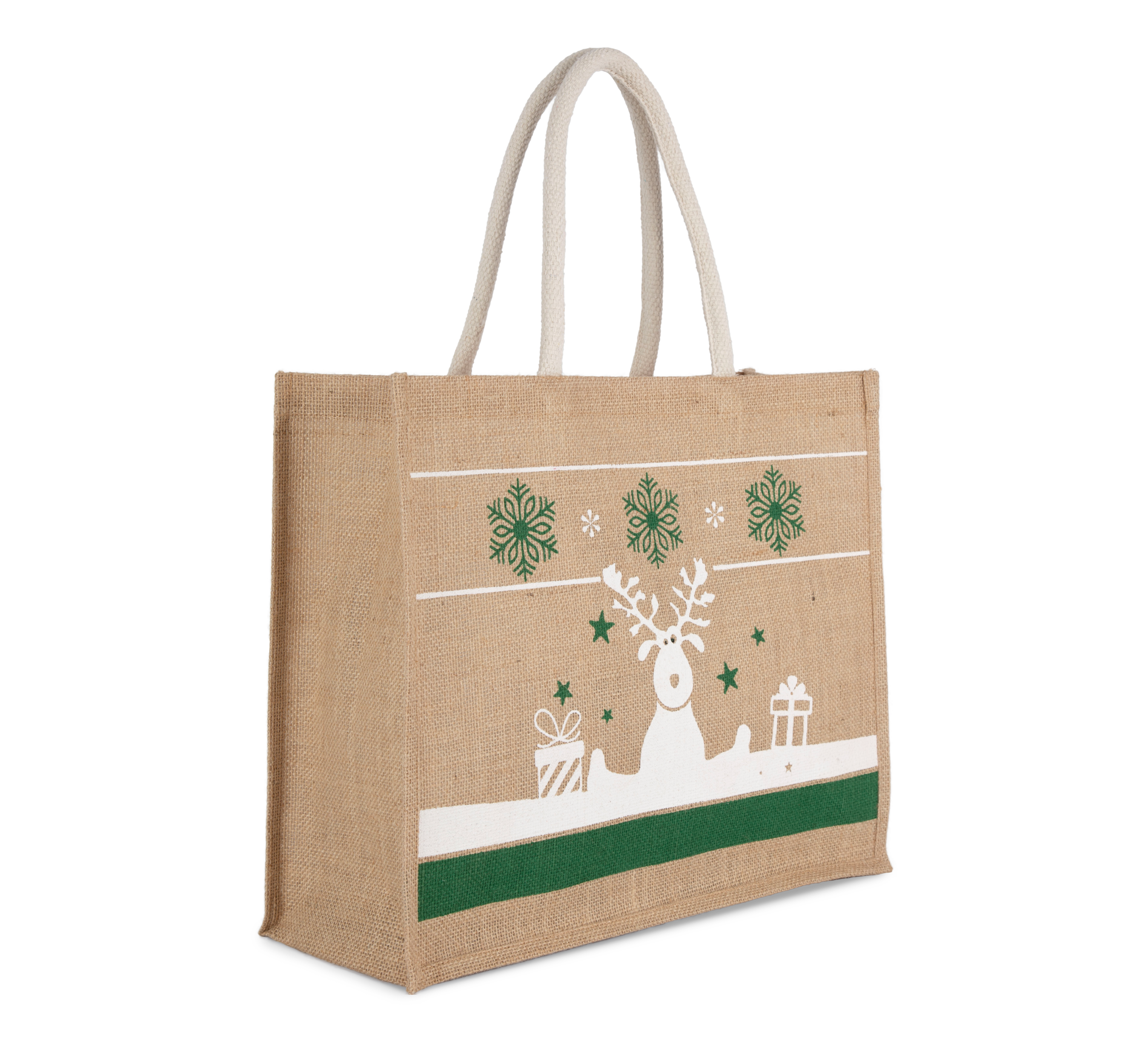 Bolsa shopper con motivos navideños