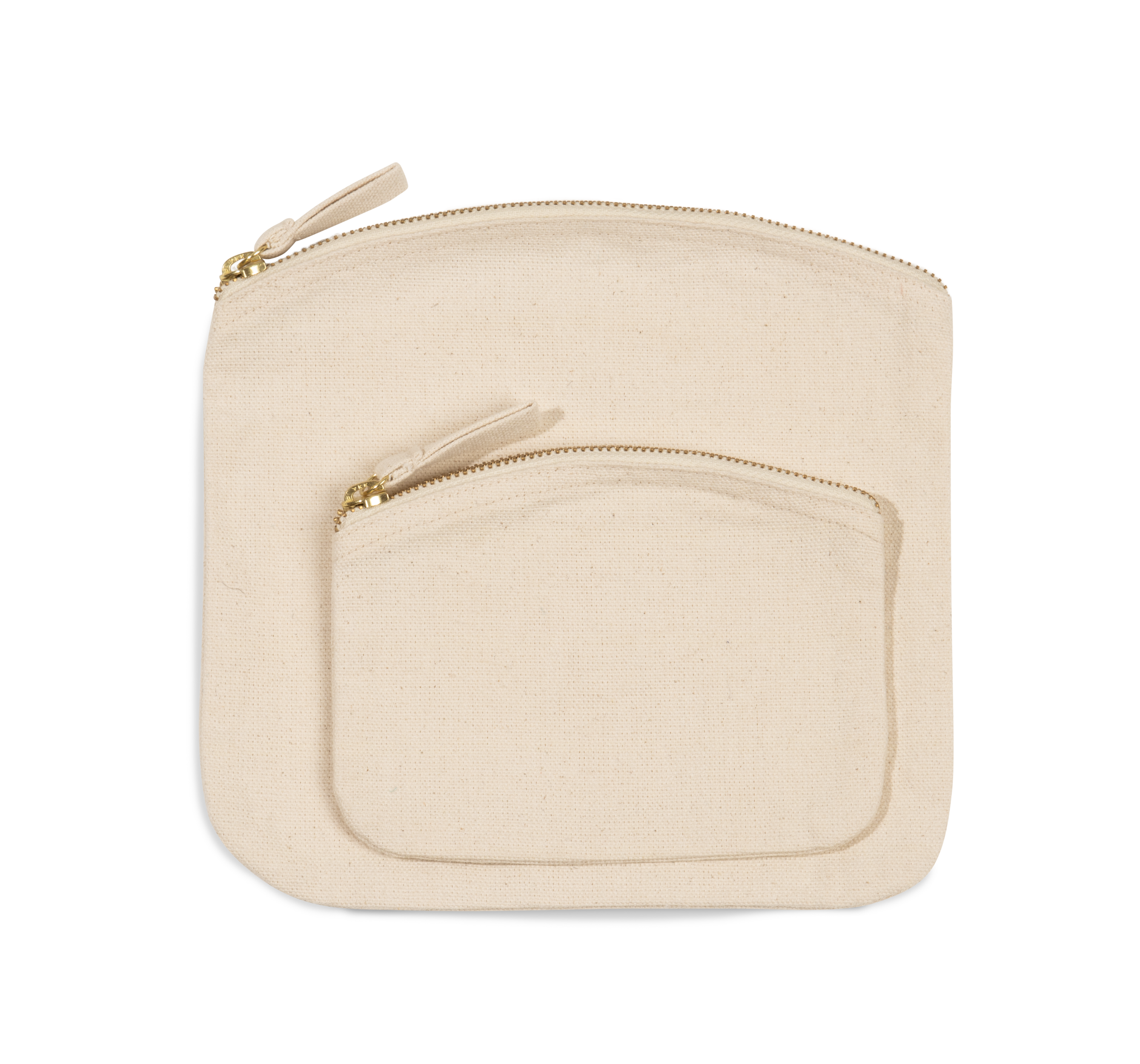 Bolsa com fecho - Natural