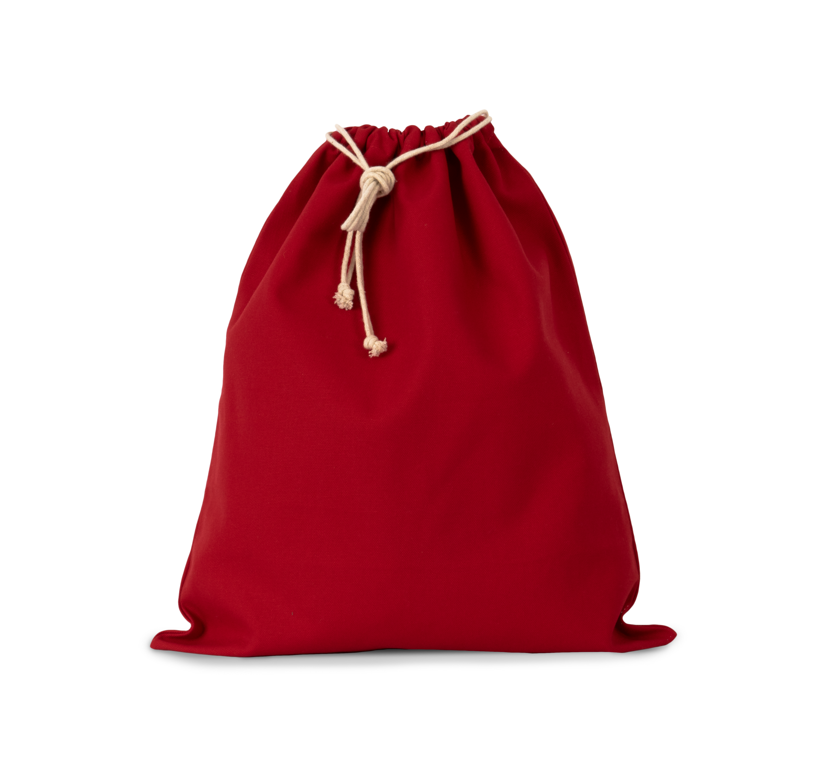 Saco de algodão com cordão - Cherry Red