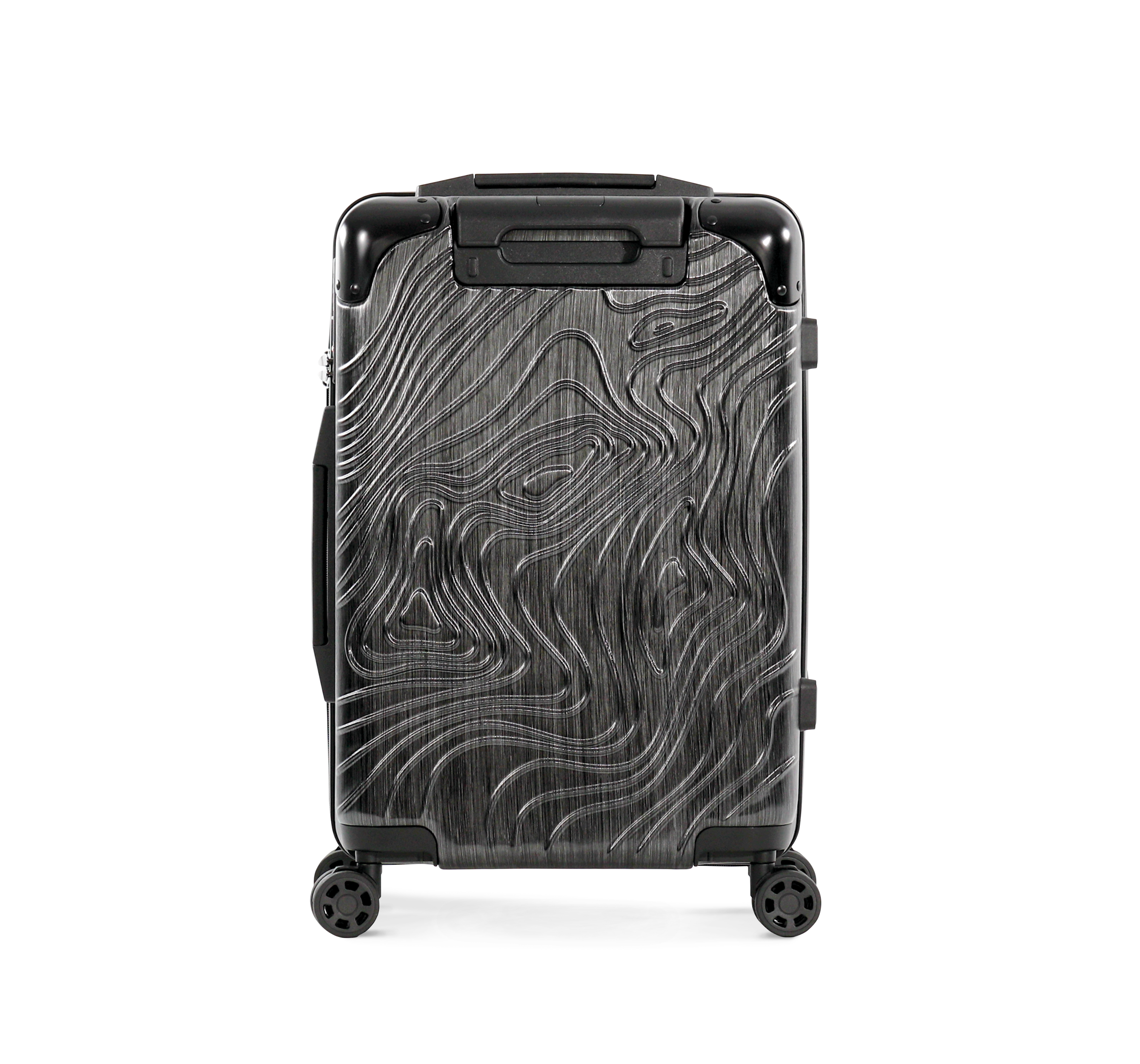 Trolley de cabine com 4 rodas multidireccionais - Black