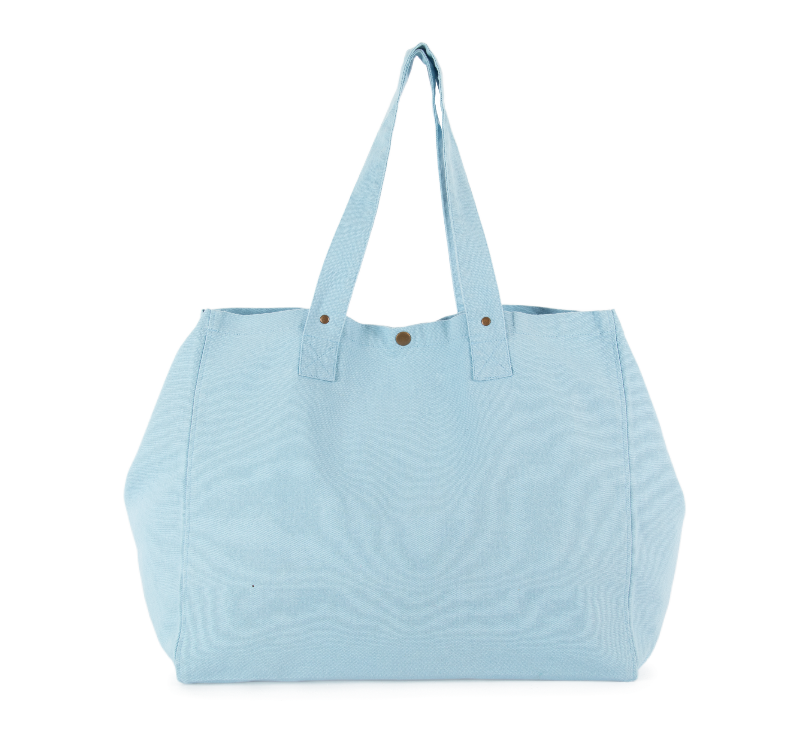 Saco de compras em algodão com aspecto lavado - Washed Dream Blue