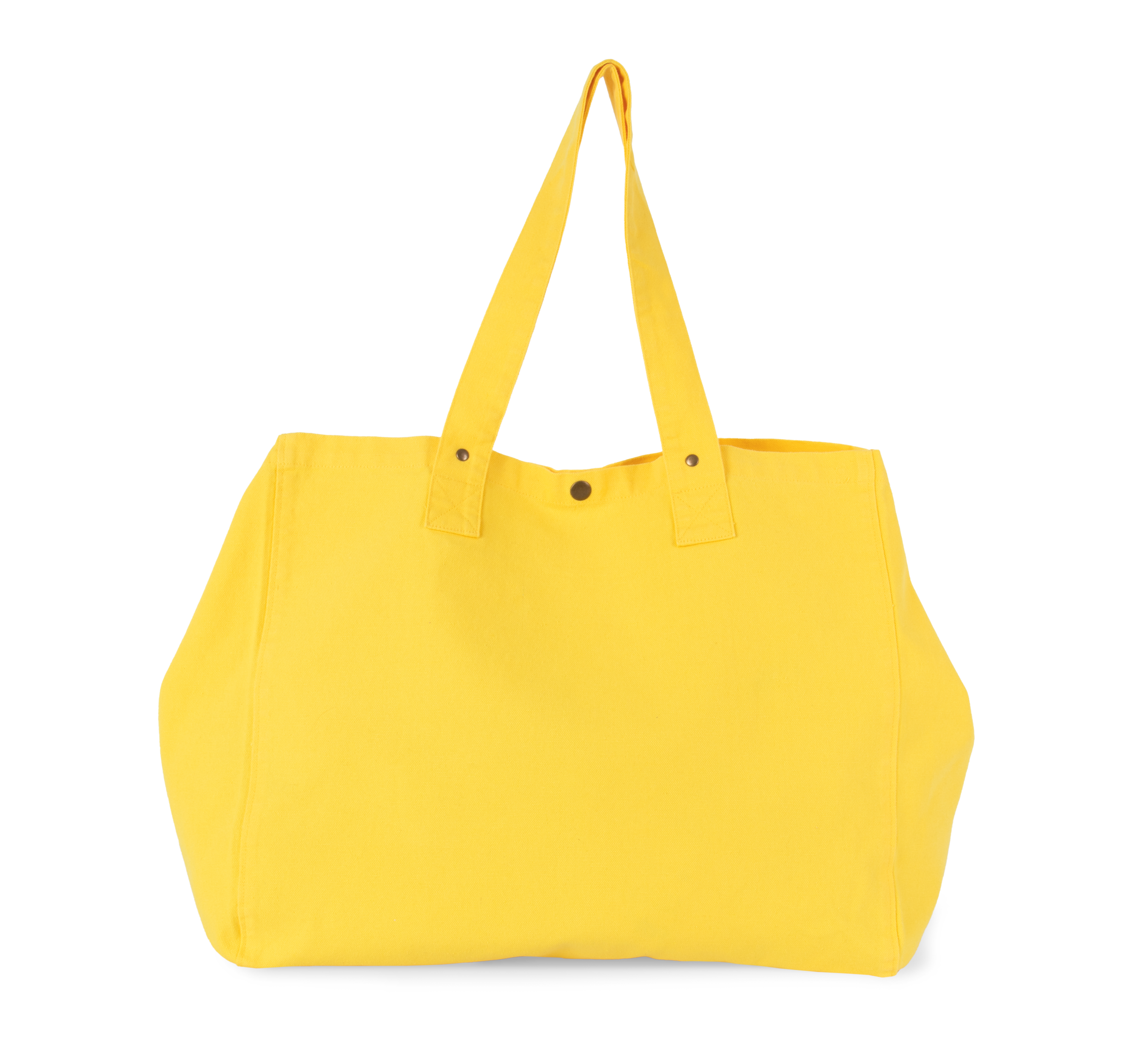 Saco de compras em algodão com aspecto lavado - Washed Lemon Zest