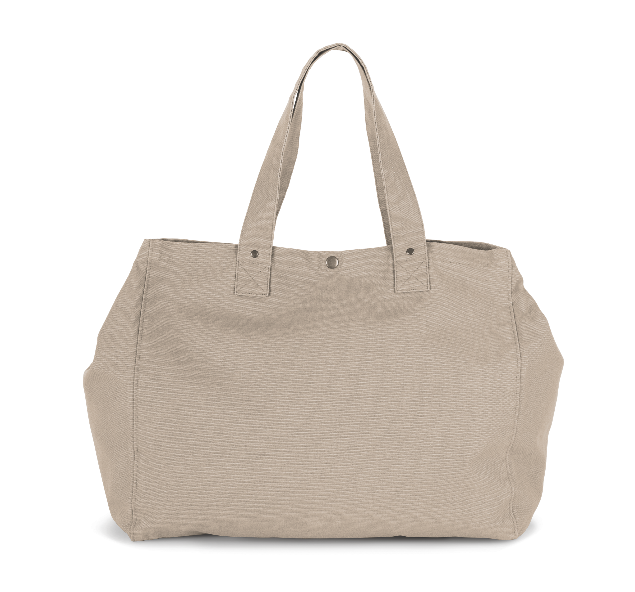 Saco de compras em algodão com aspecto lavado - Washed Natural