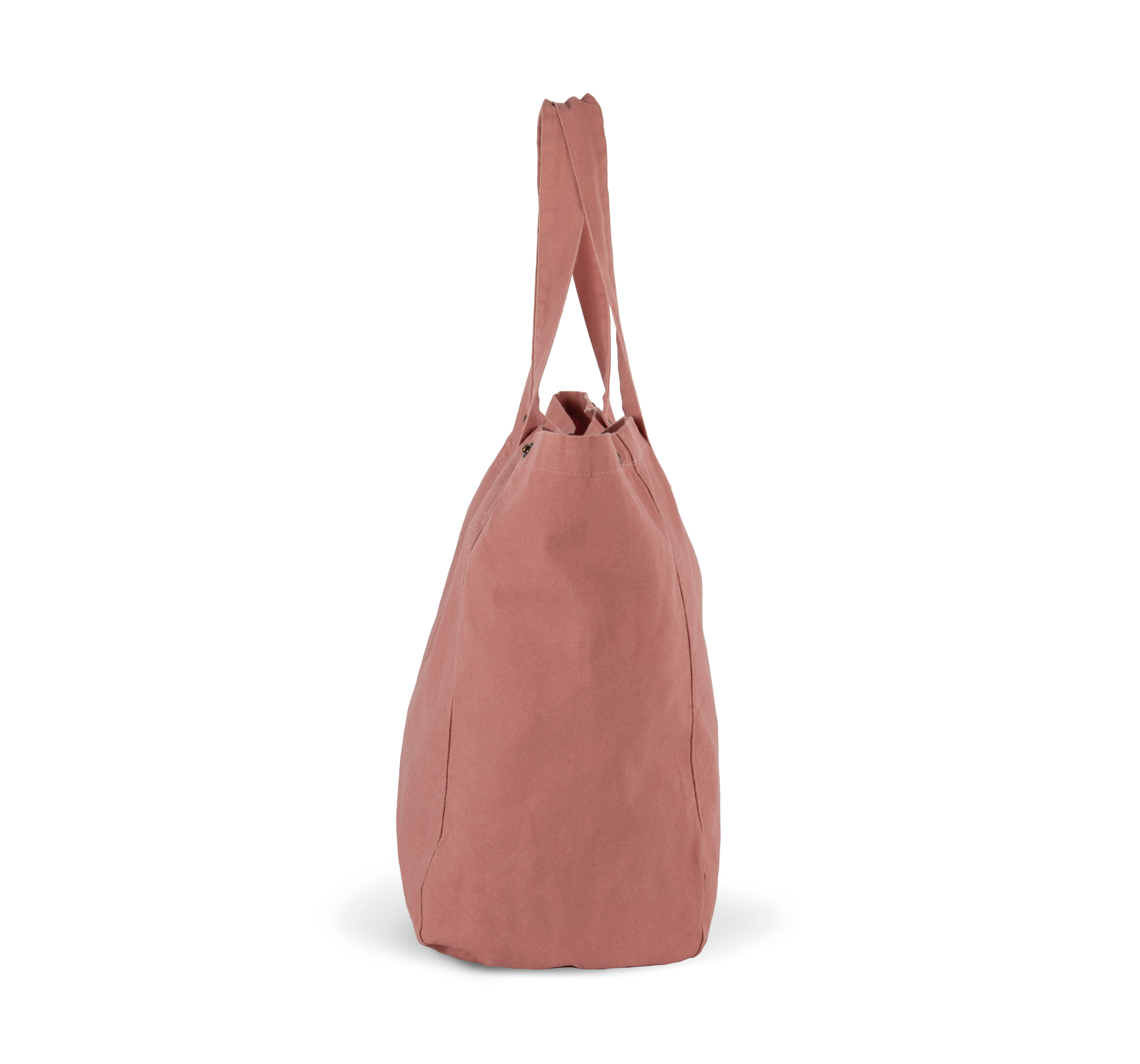 Bolsa shopper de algodón efecto lavado