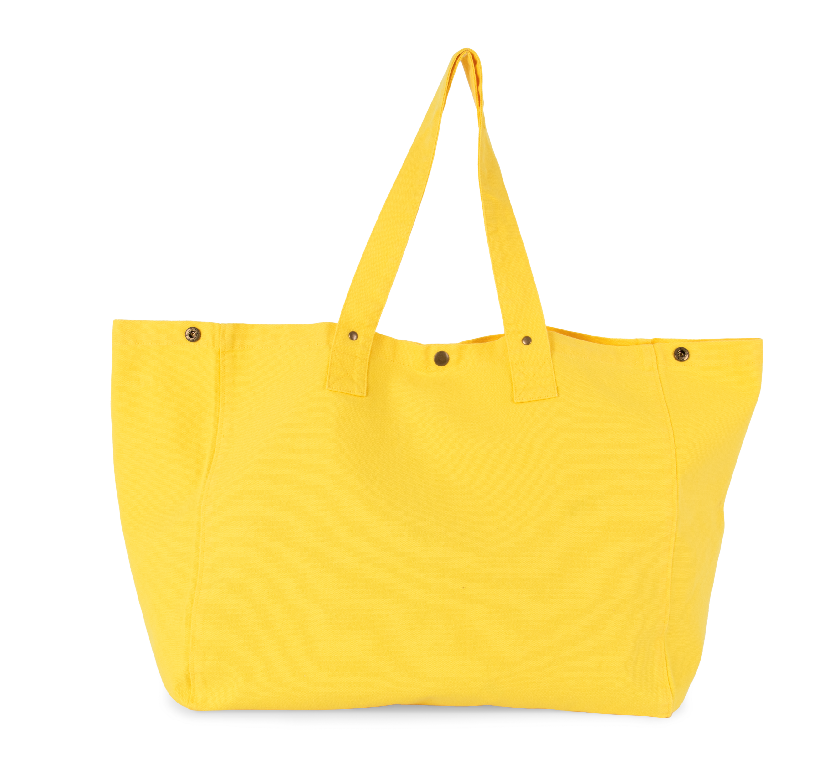 Bolsa shopper de algodón efecto lavado