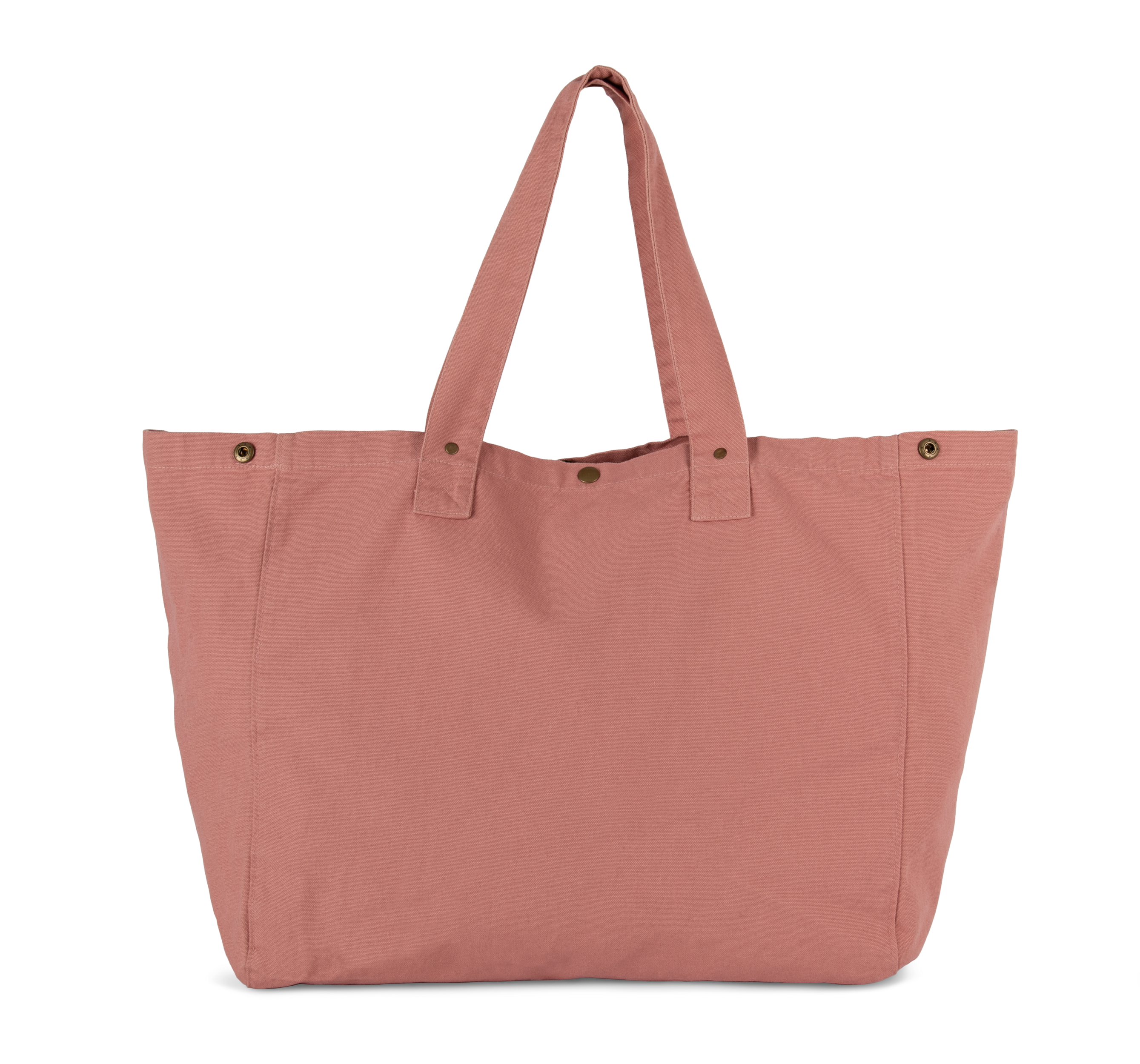 Bolsa shopper de algodón efecto lavado