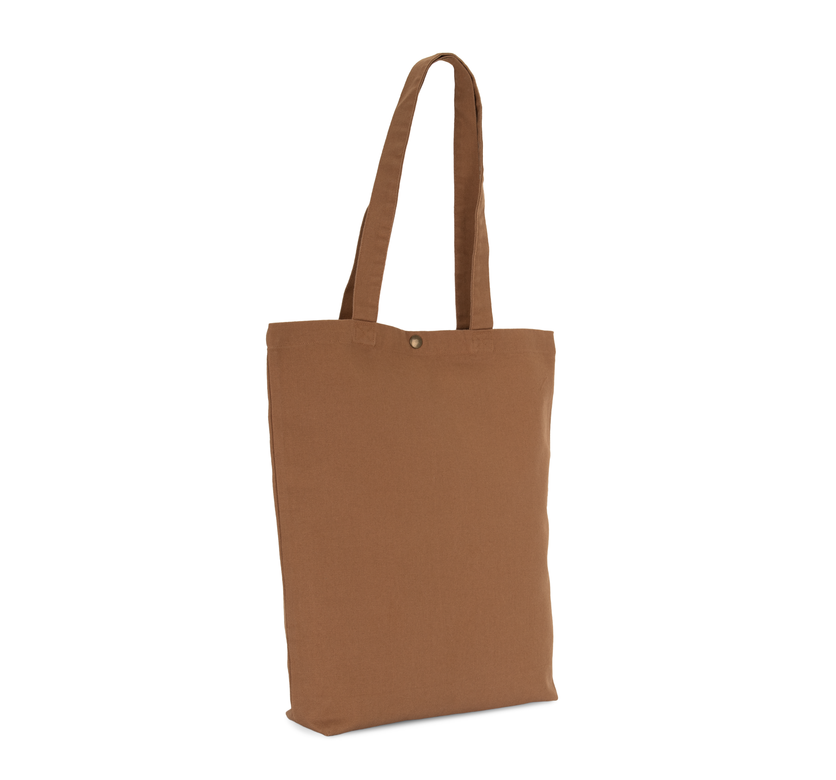 Bolsa shopper de algodón efecto lavado