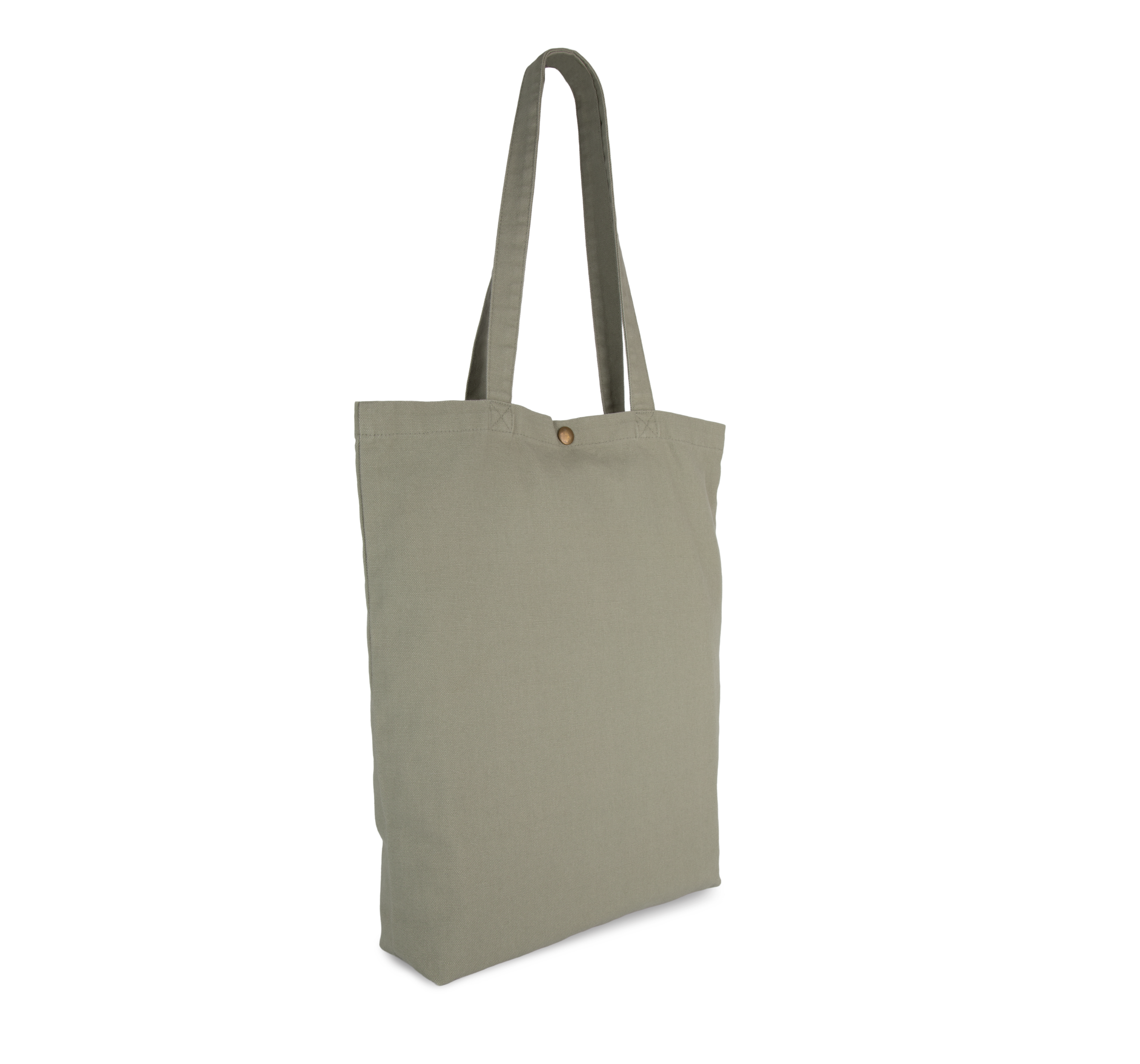 Bolsa shopper de algodón efecto lavado