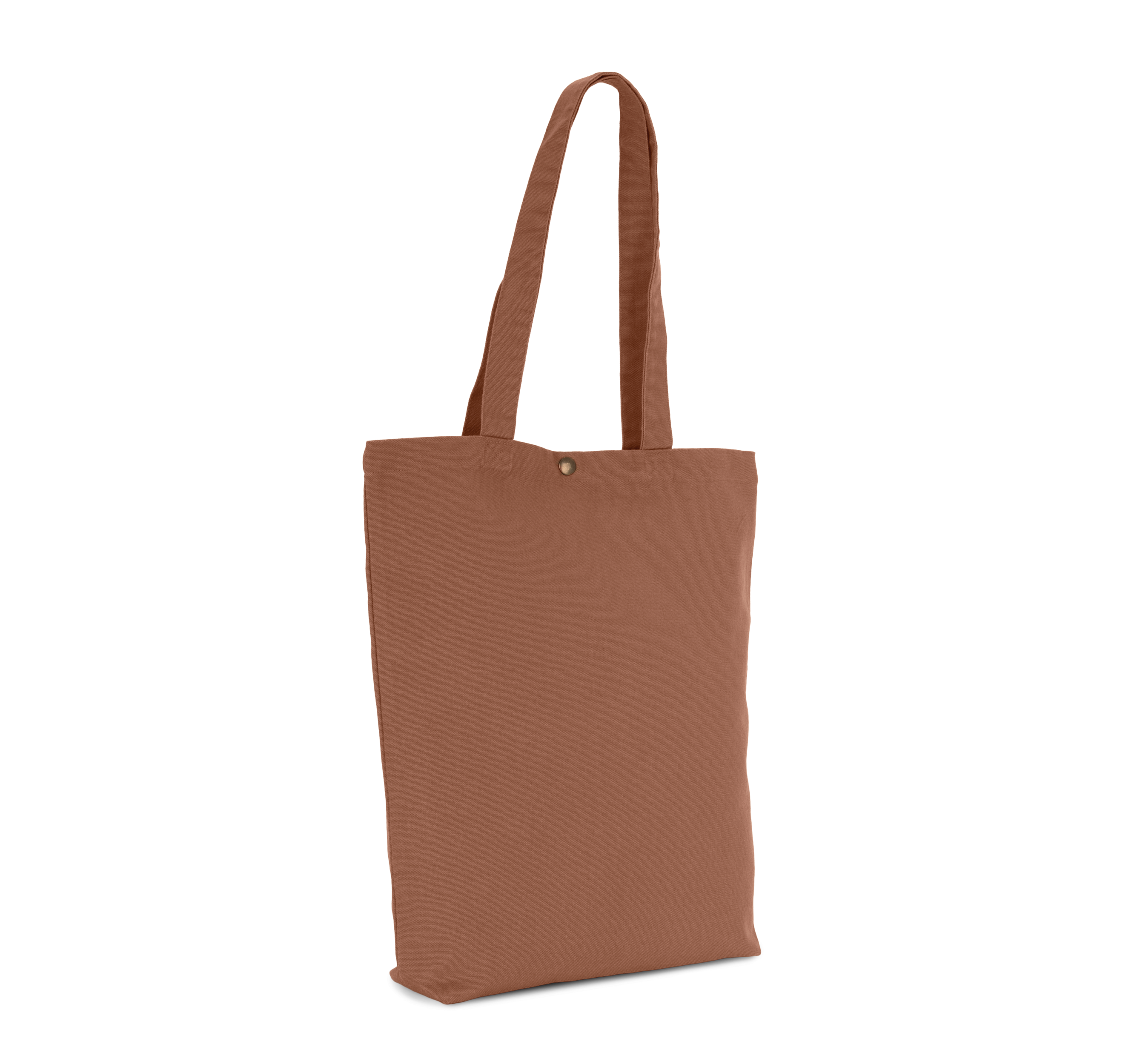 Bolsa shopper de algodón efecto lavado