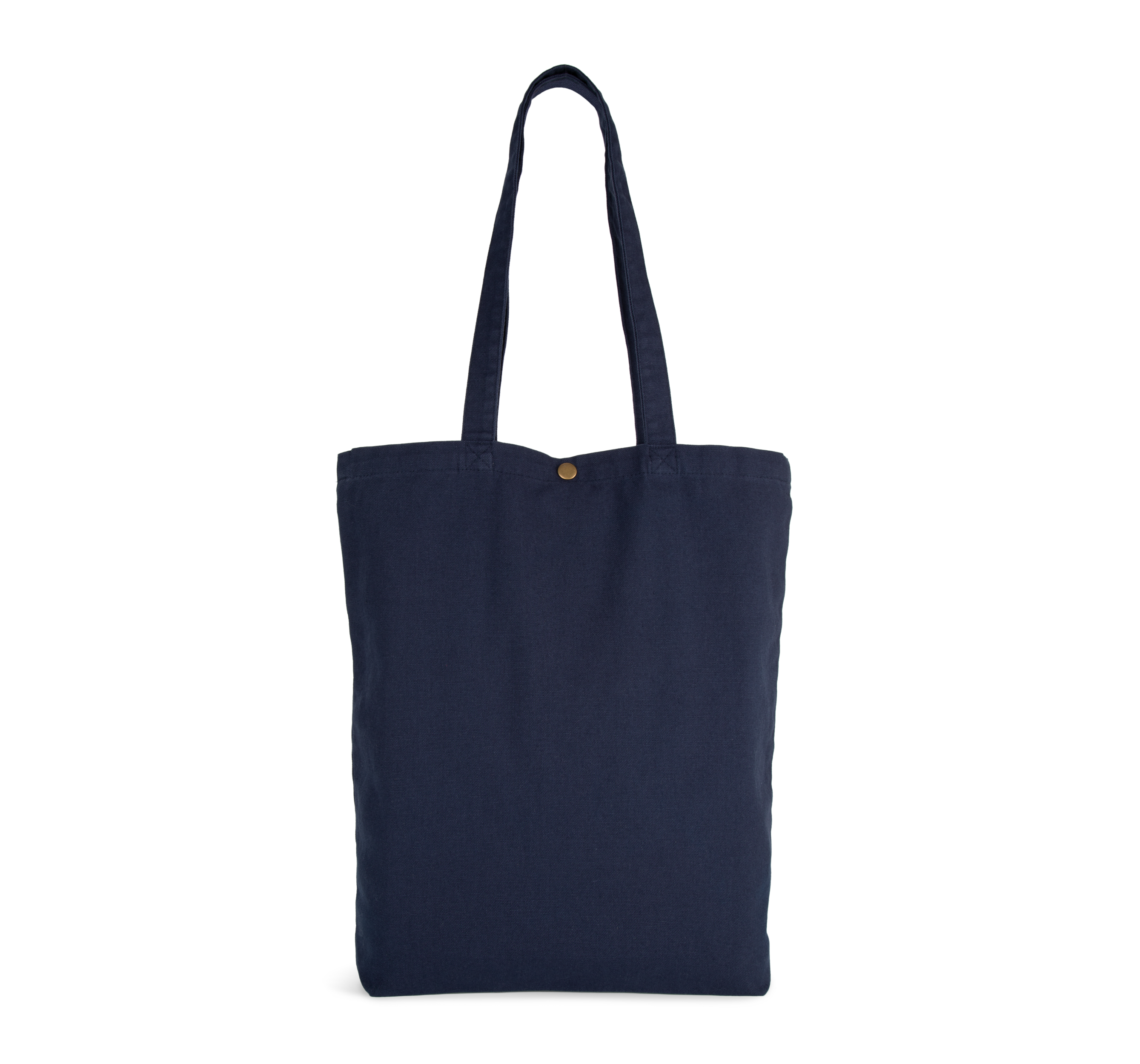 Saco de compras em algodão com aspecto lavado - Washed Navy