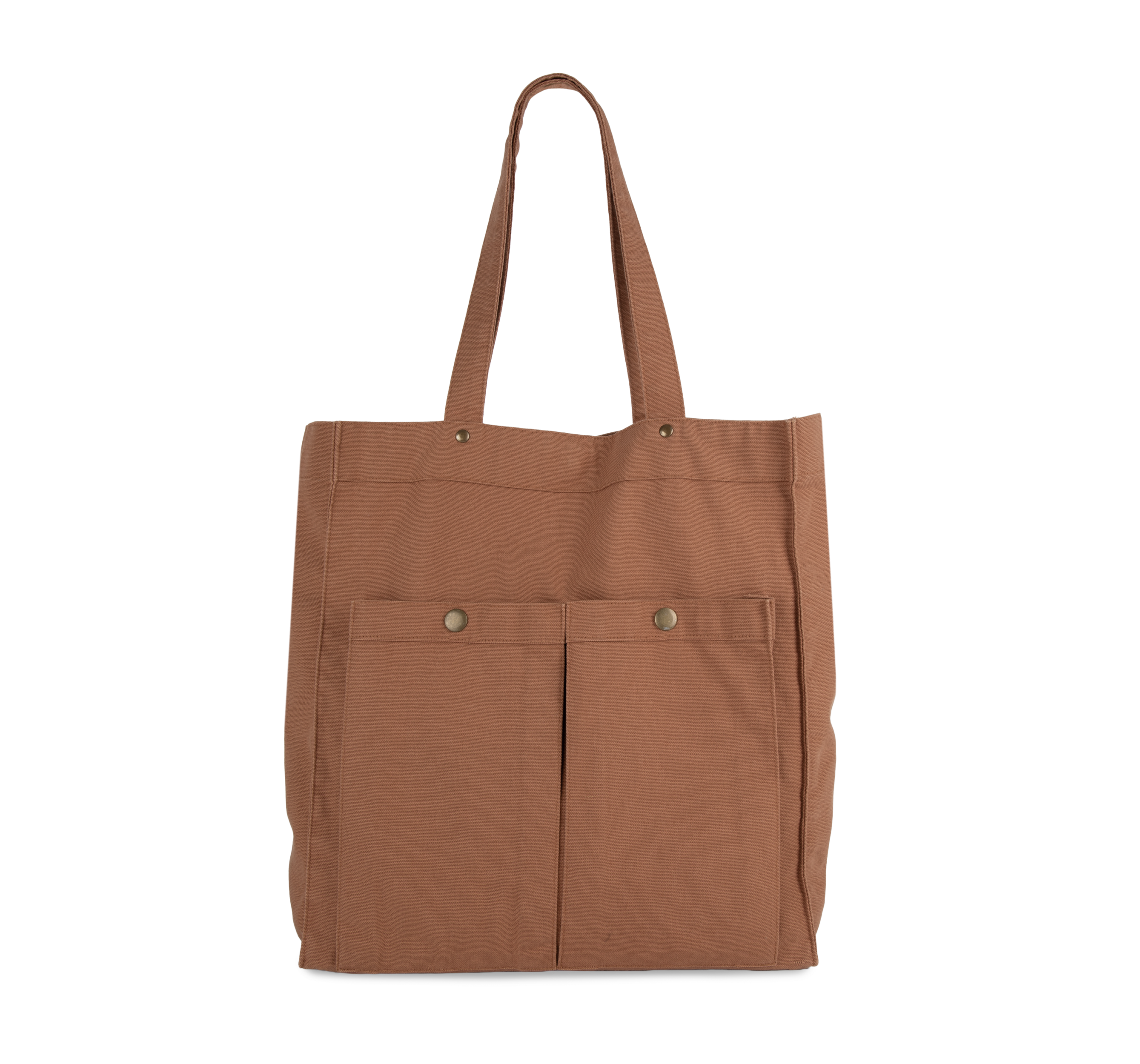 Bolsa com dois bolsos frontais - Washed Russet