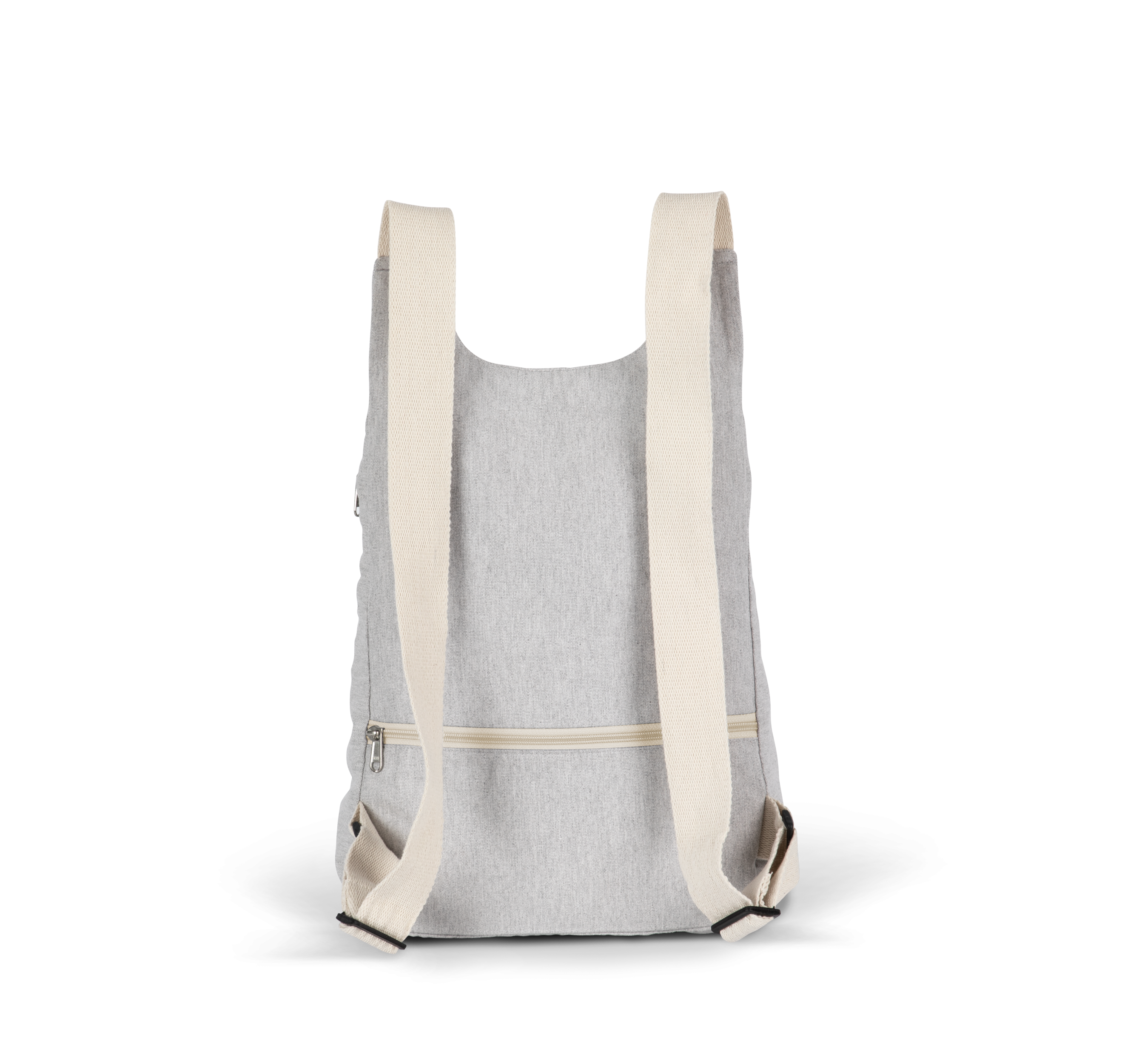 Mochila reciclada com bolso traseiro anti-roubo - Pebble Grey / Ecume