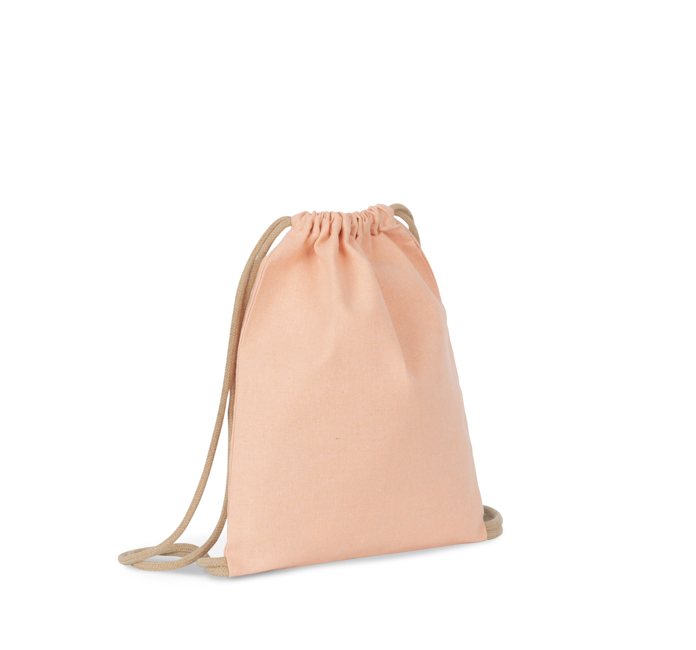 Mochila pequeña reciclada con cordones: tamaño niños