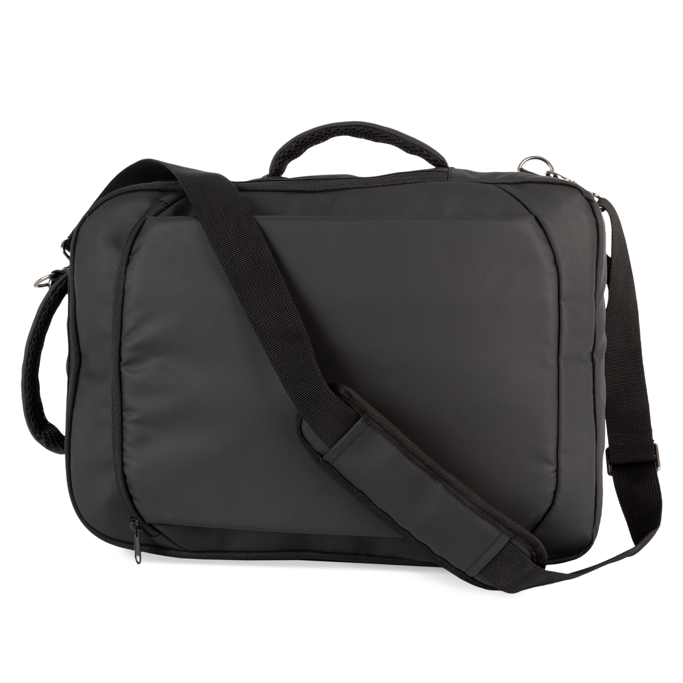 Mochila business para documentos e computador portátil/tablet da Kialma by K-loop — Preto Frente