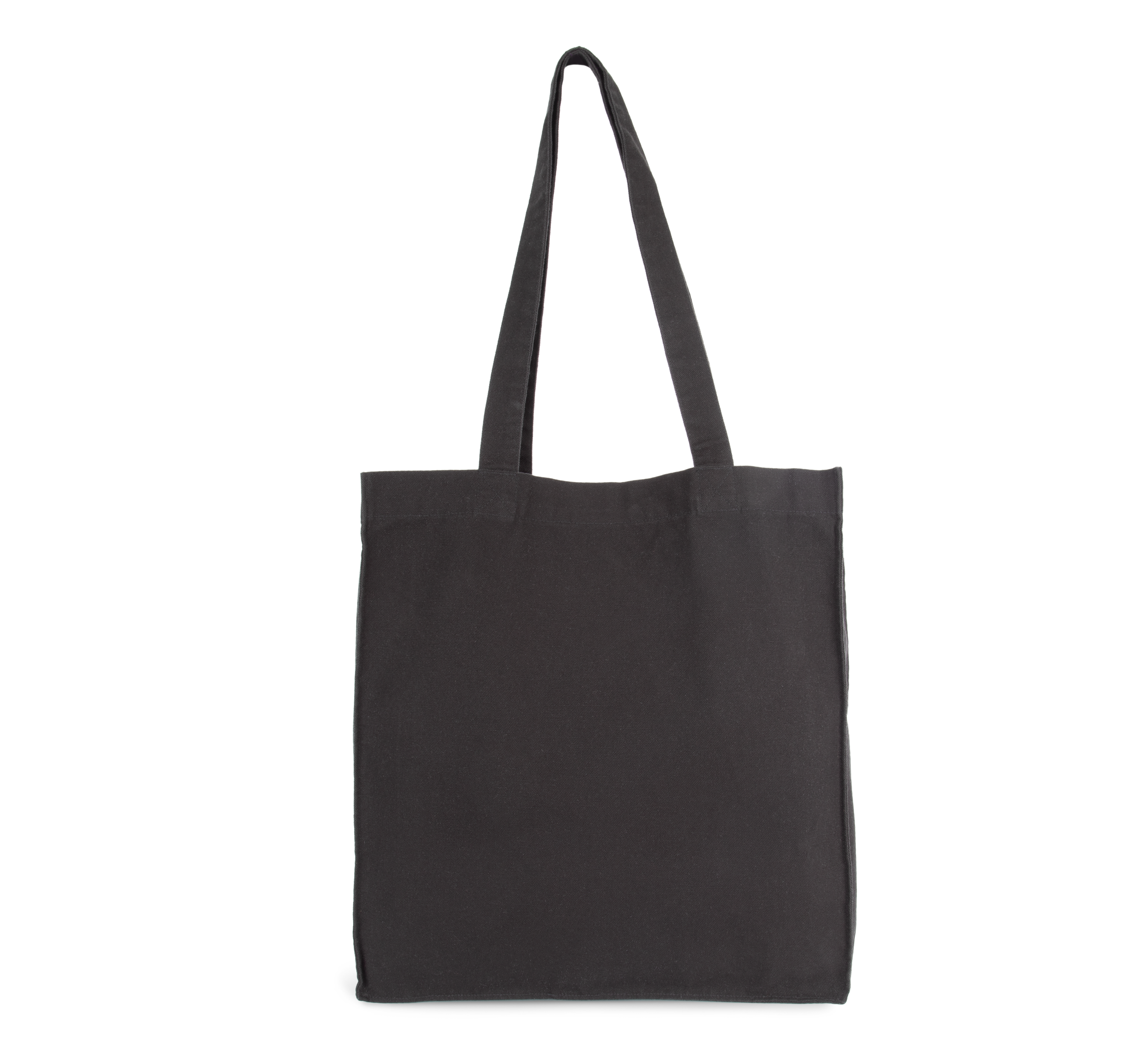 Saco de compras / Tote bag com fundo e fole - Washed black