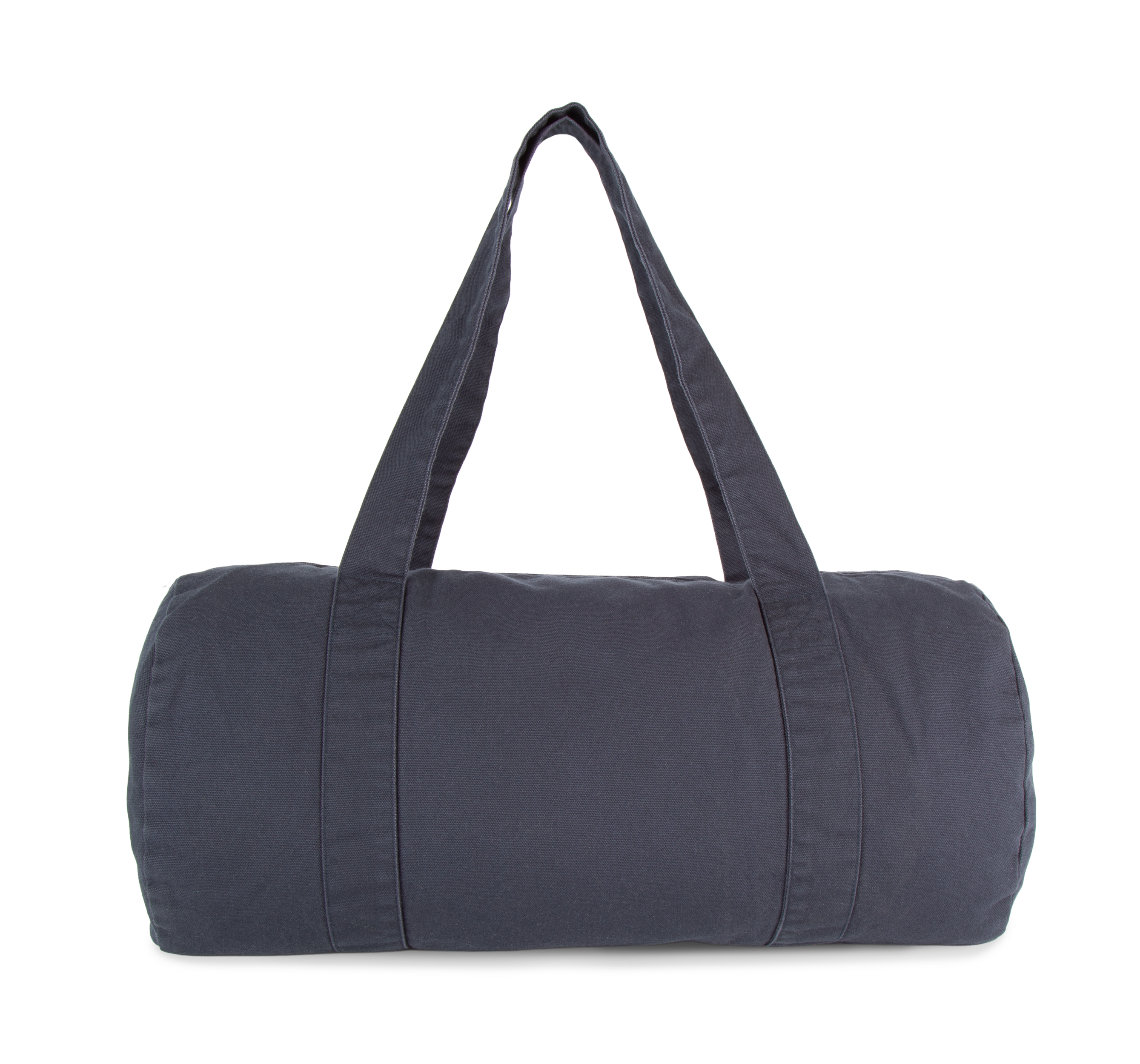 Saco cilíndrico em algodão biológico - Washed Navy