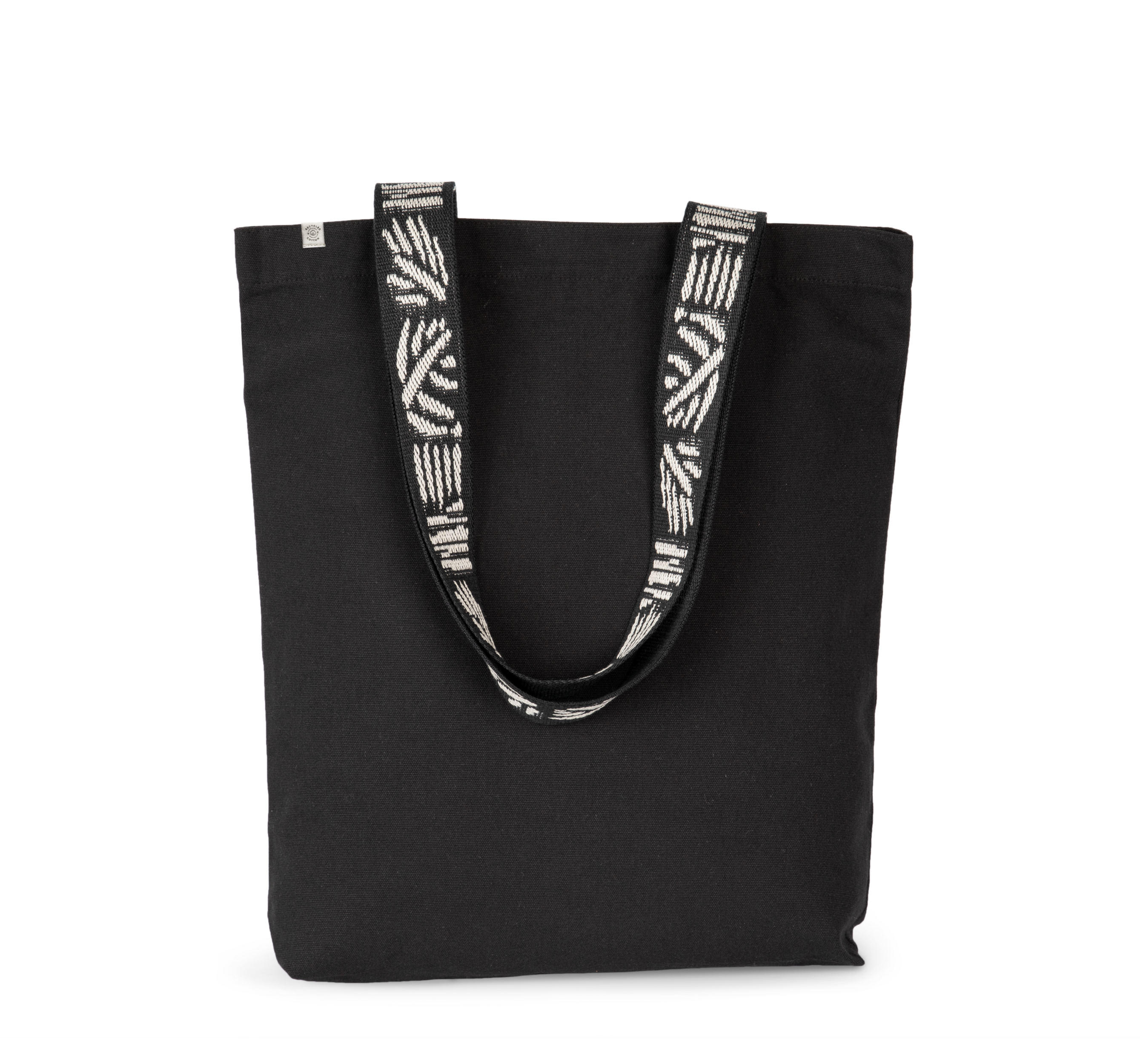 Saco de compras reciclado — Preto Frente