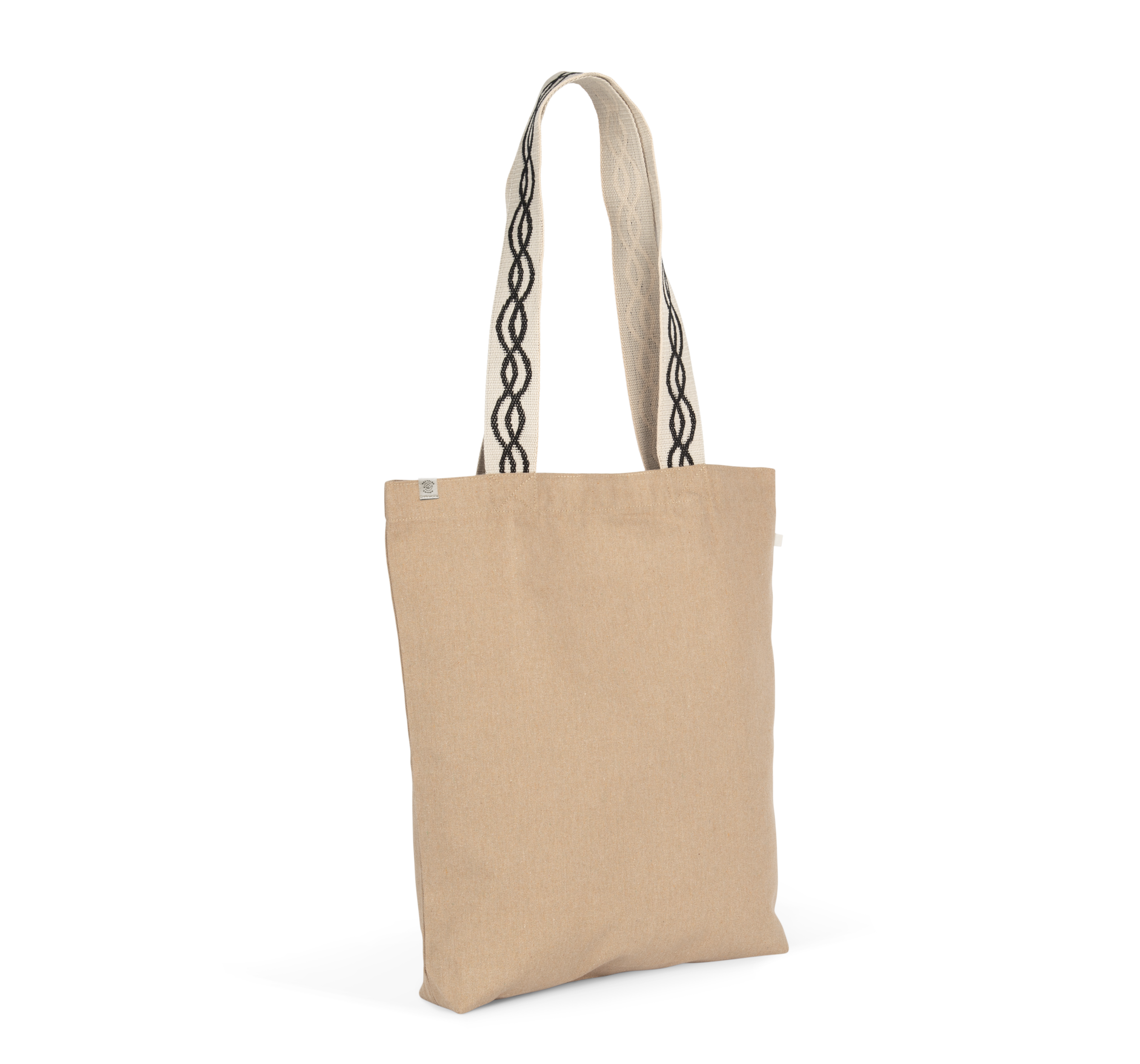 Bolsa shopper reciclada con fondo plano