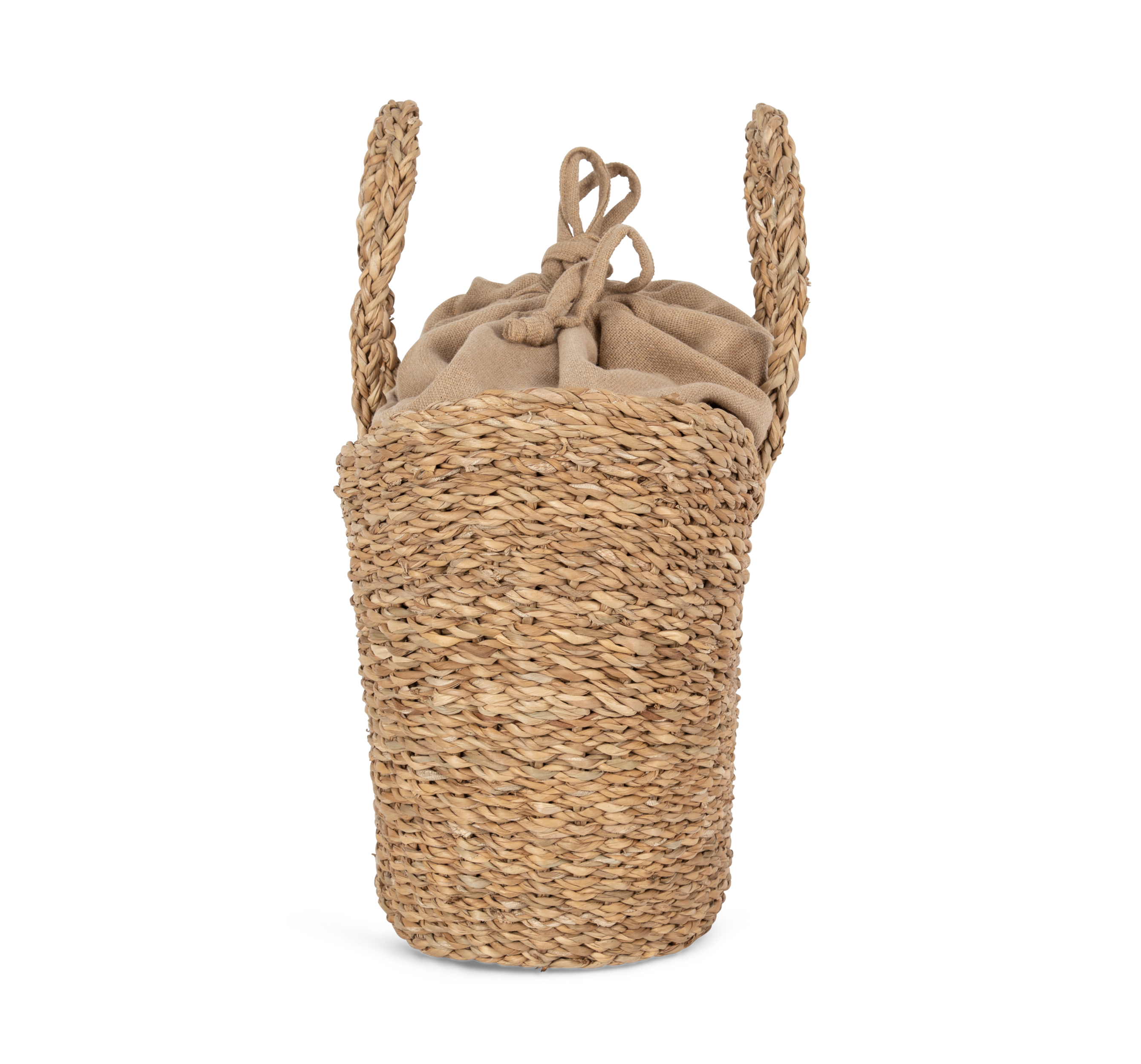 Sac panier demi-lune en jonc de mer