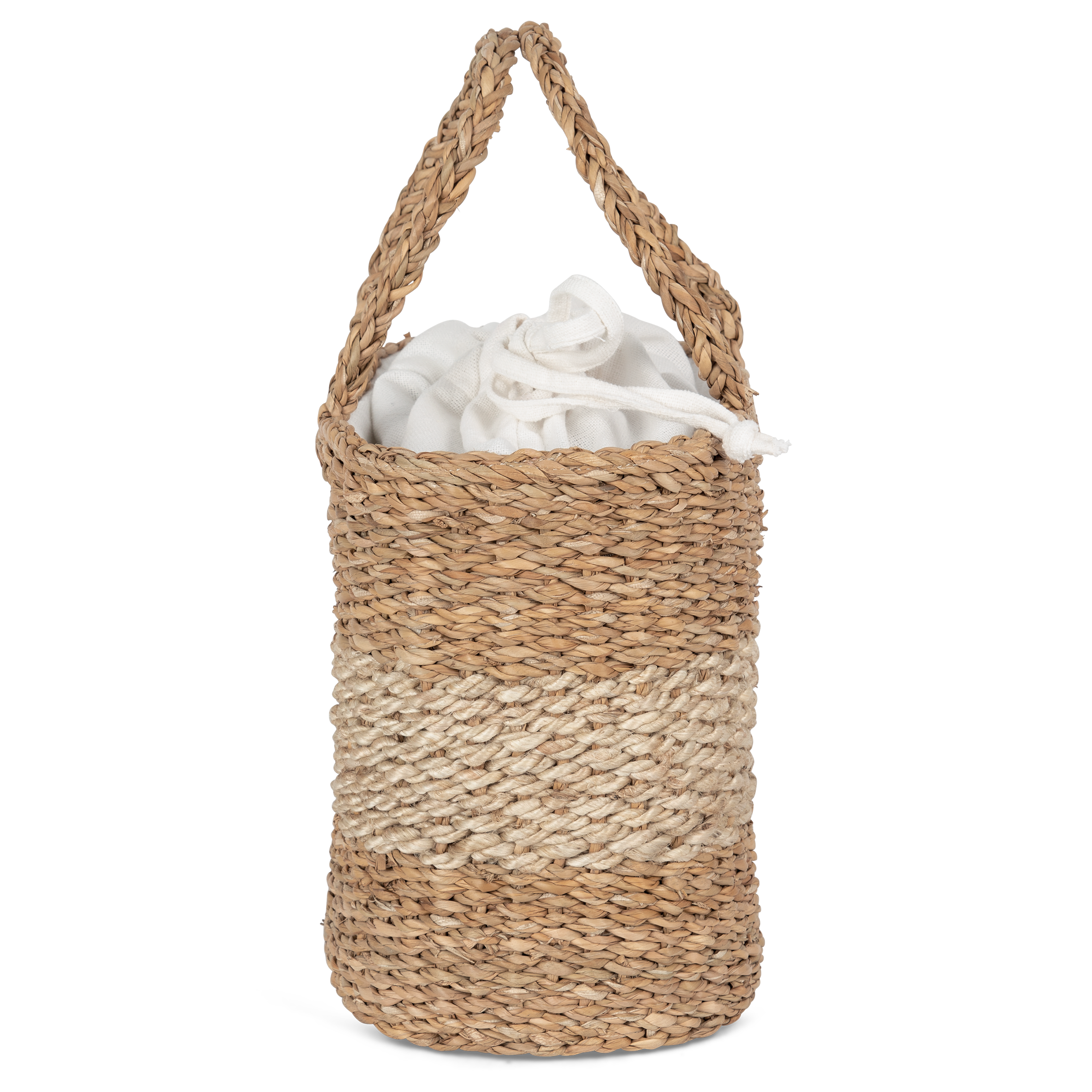 Sac panier en jute et jonc de mer