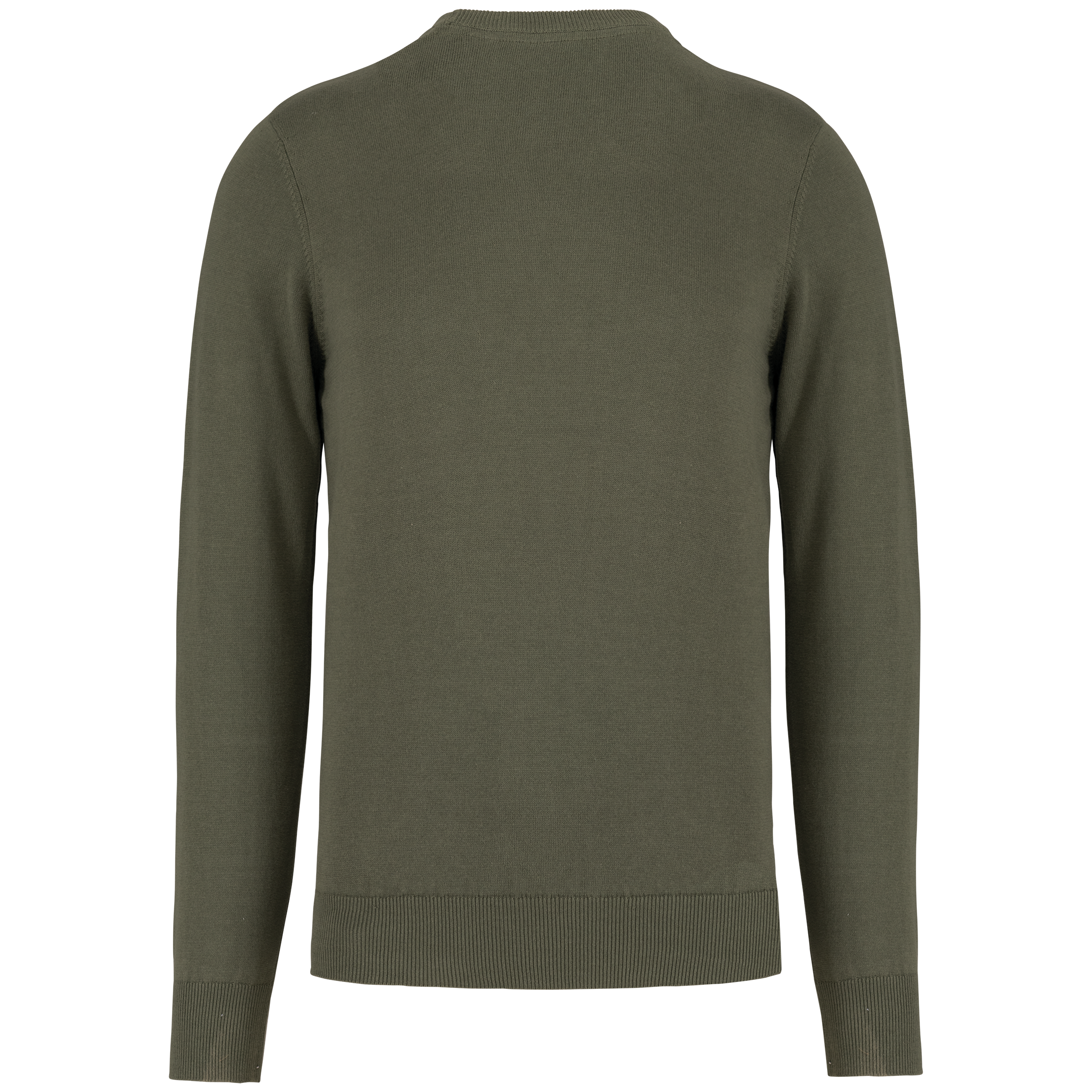 Camisola decote redondo de homem - Organic Khaki