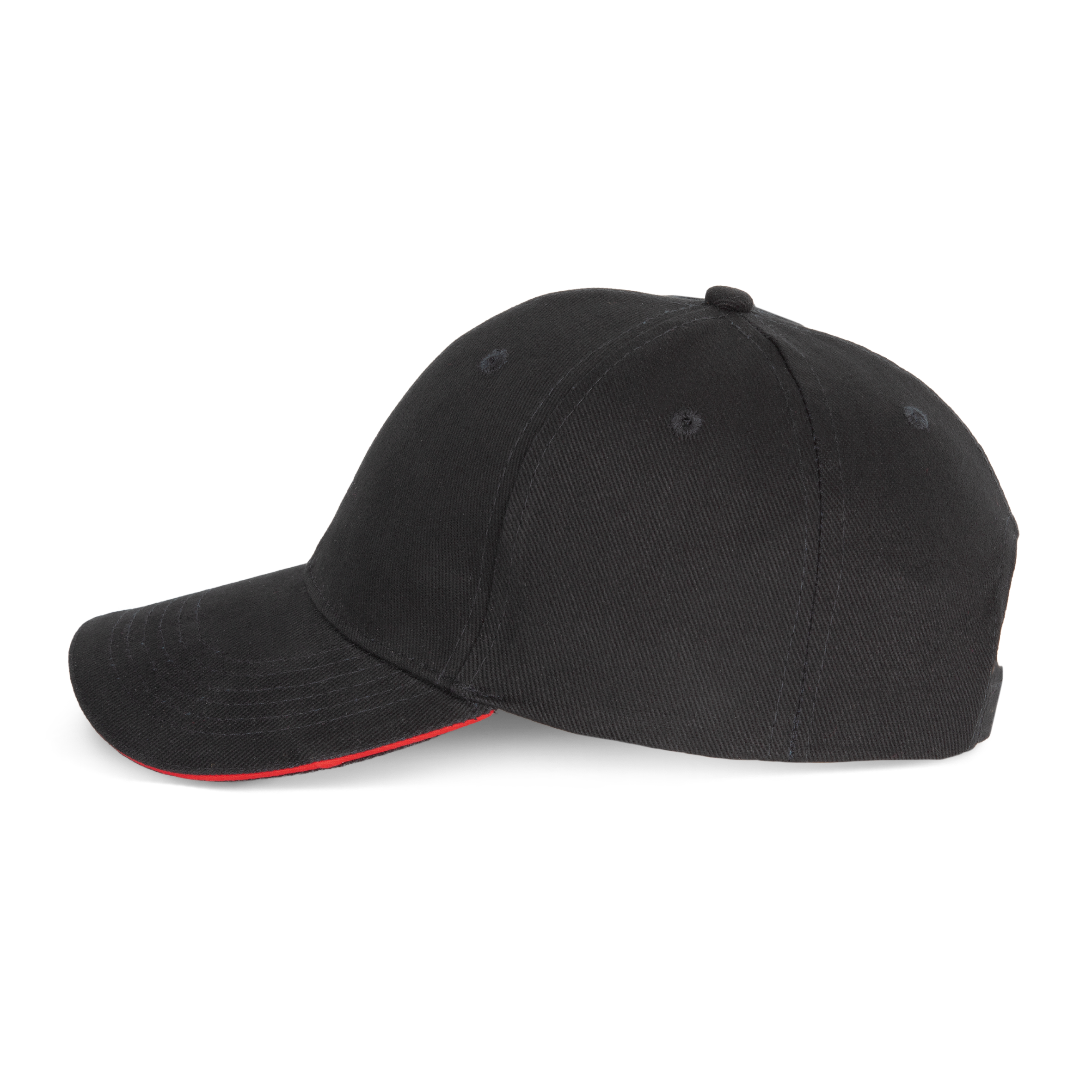 black / red ORLANDO - Gorra 6 paneles