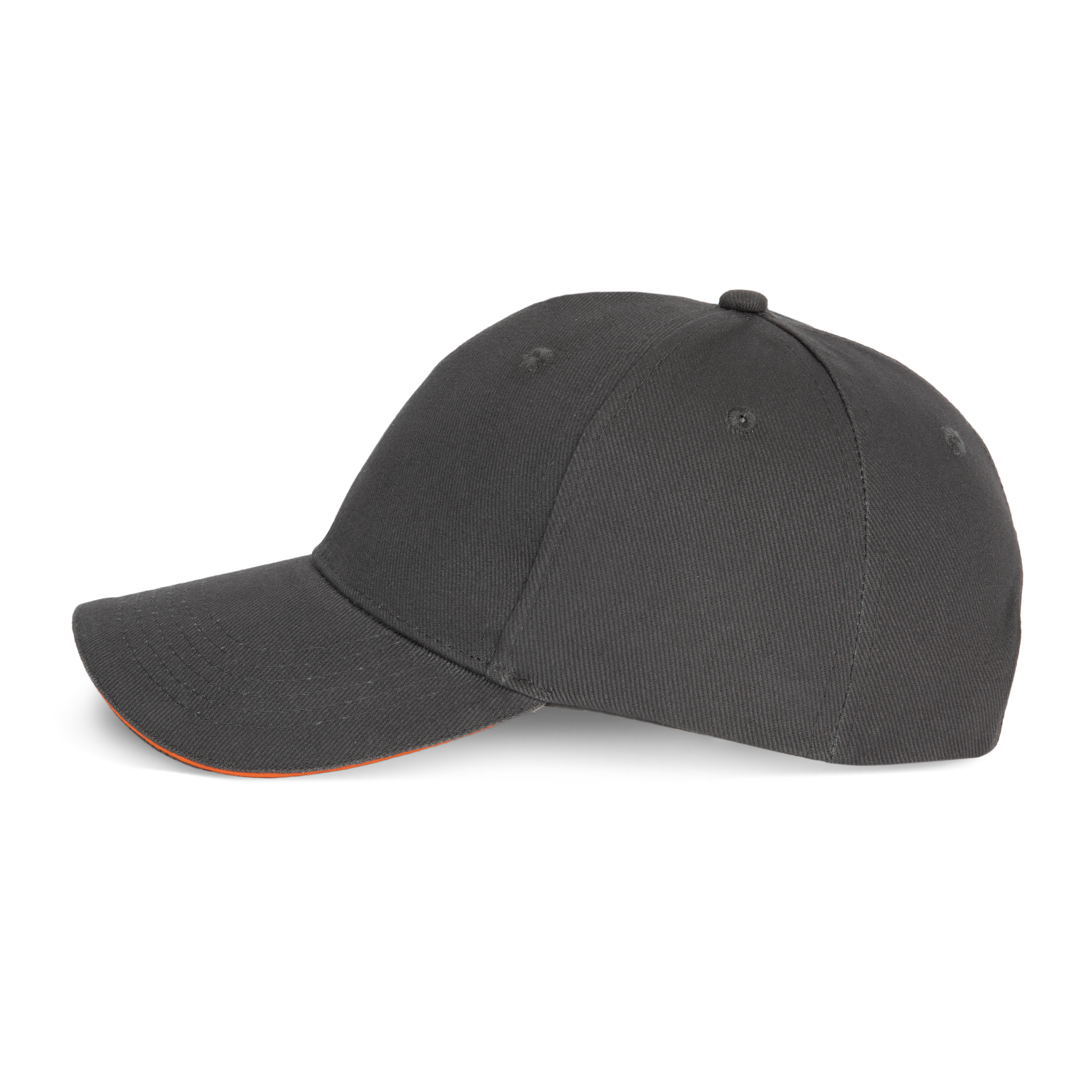 dark grey / orange ORLANDO - Gorra 6 paneles
