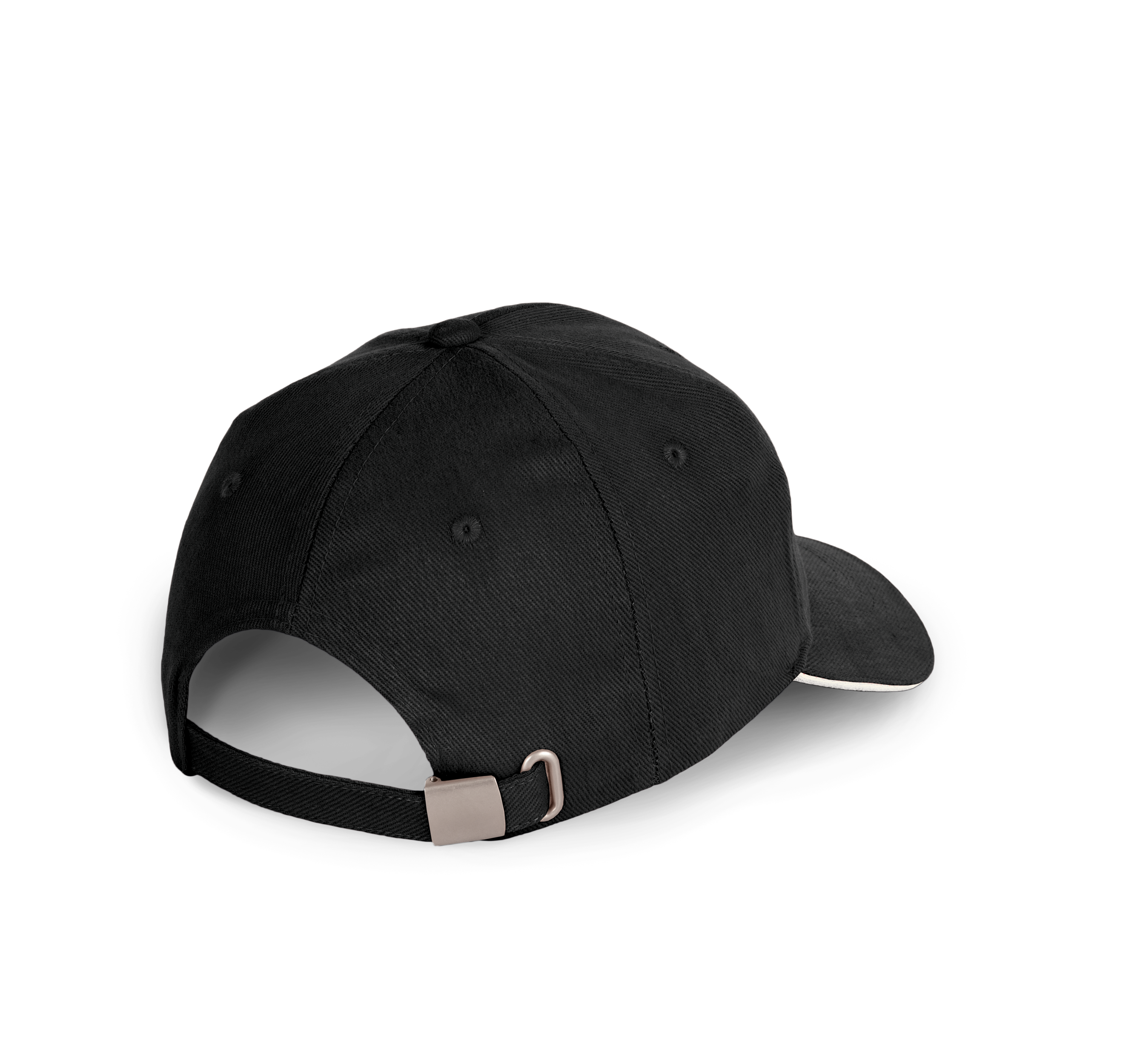 Casquette en coton biologique à sandwich contrasté – 6 panneaux - Image 11