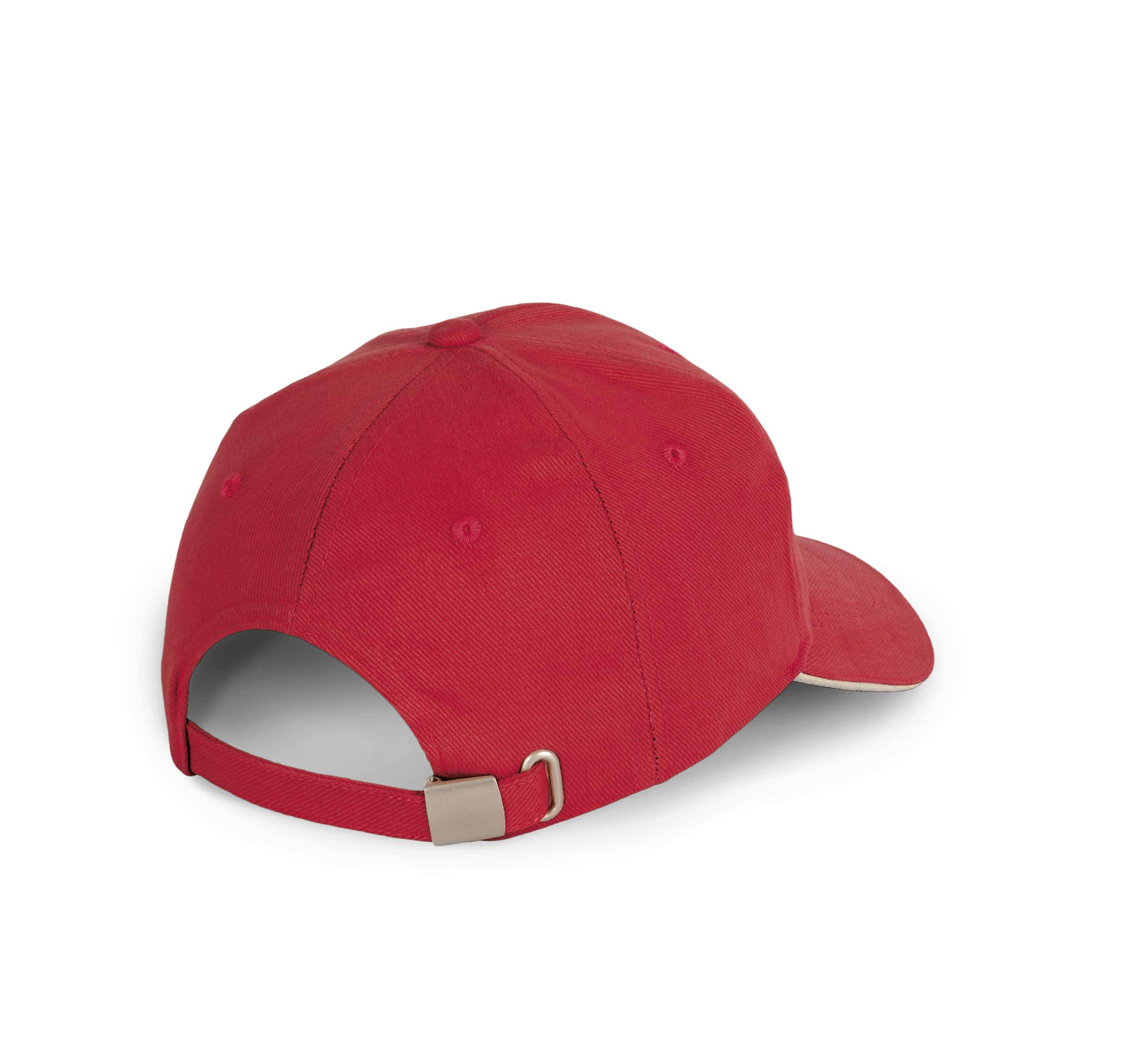 Casquette en coton biologique à sandwich contrasté – 6 panneaux - Image 15