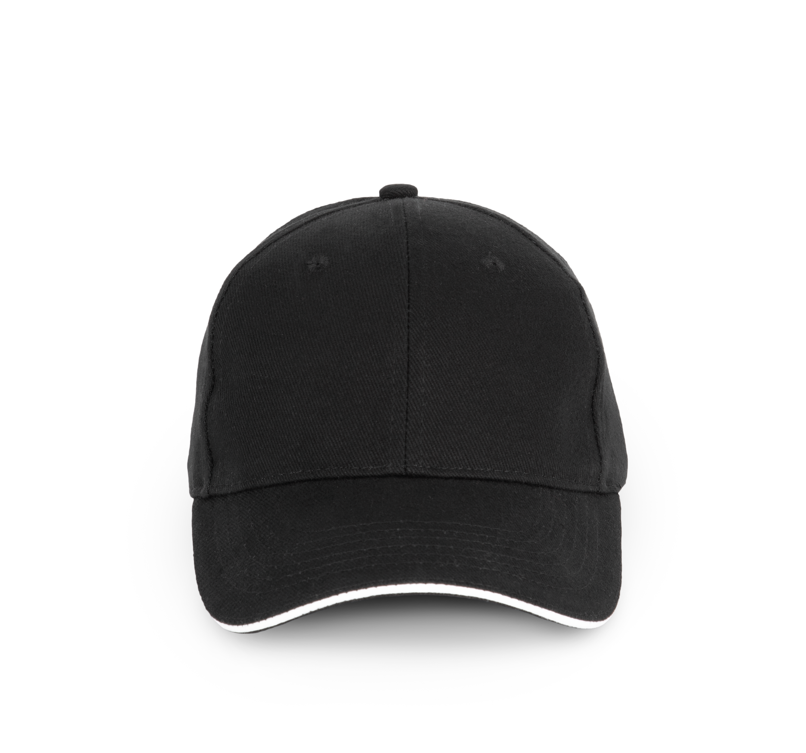 Casquette en coton biologique à sandwich contrasté – 6 panneaux - Image 12