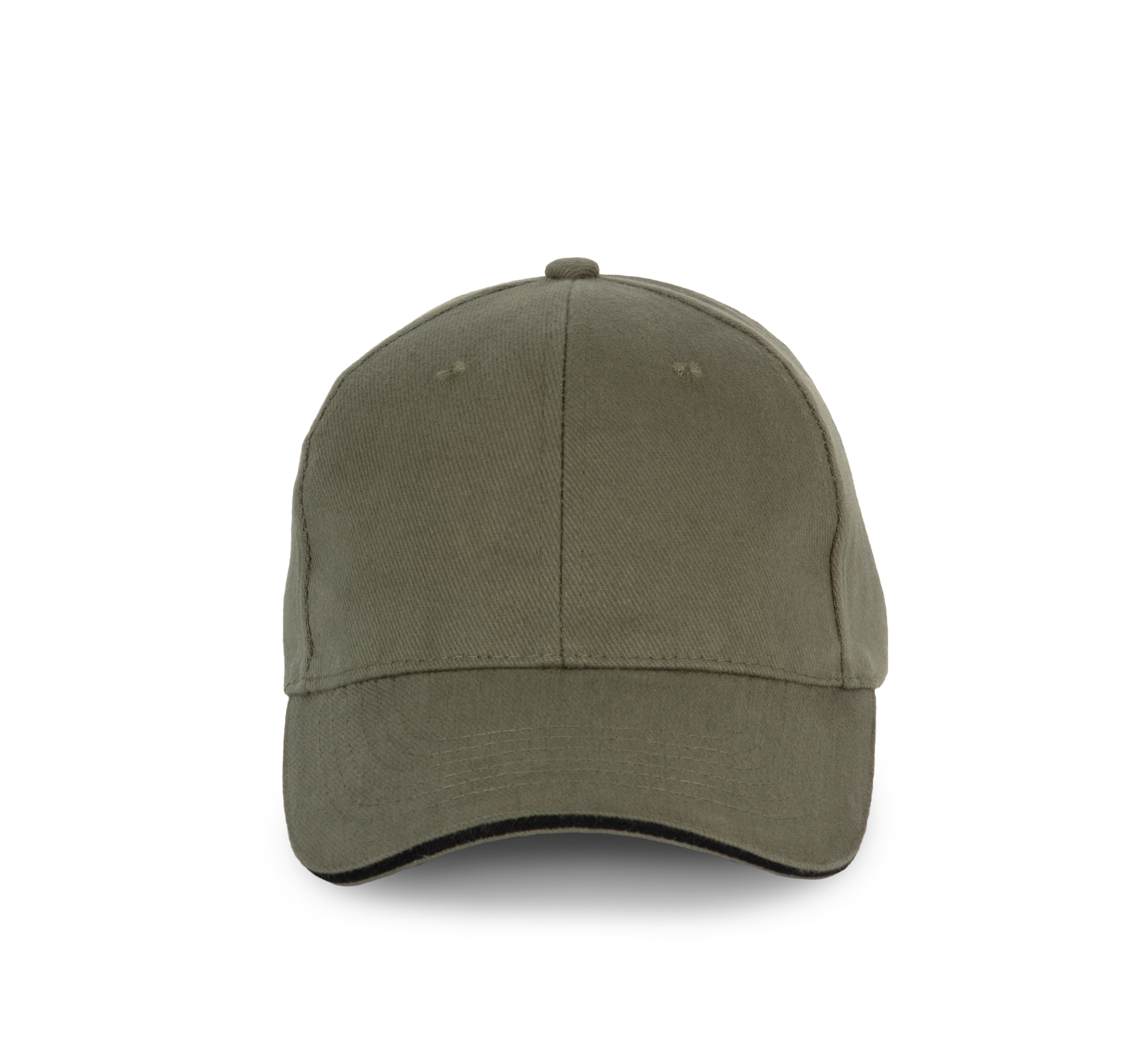 Casquette en coton biologique à sandwich contrasté – 6 panneaux - Image 21