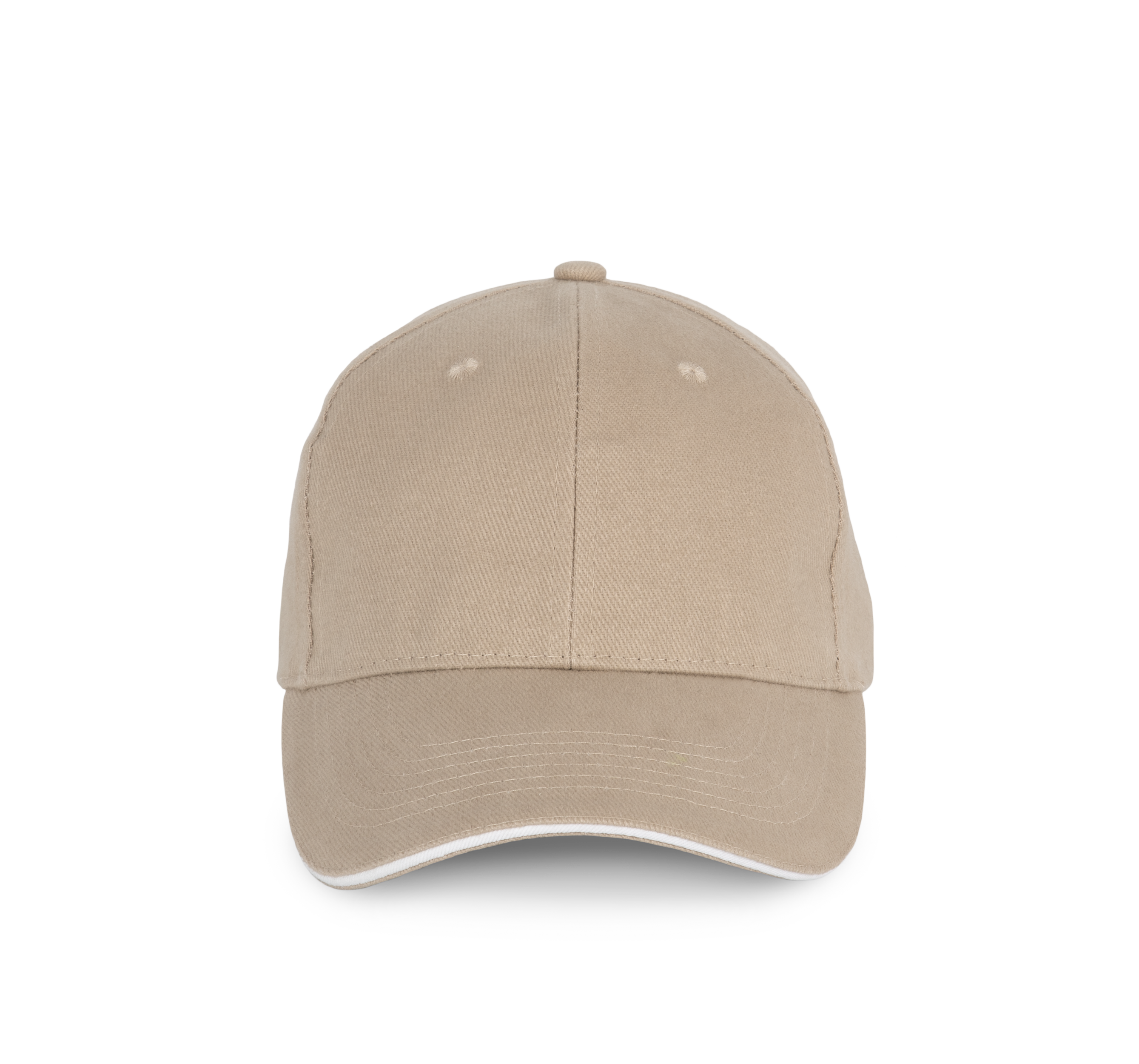 Casquette en coton biologique à sandwich contrasté – 6 panneaux - Image 26