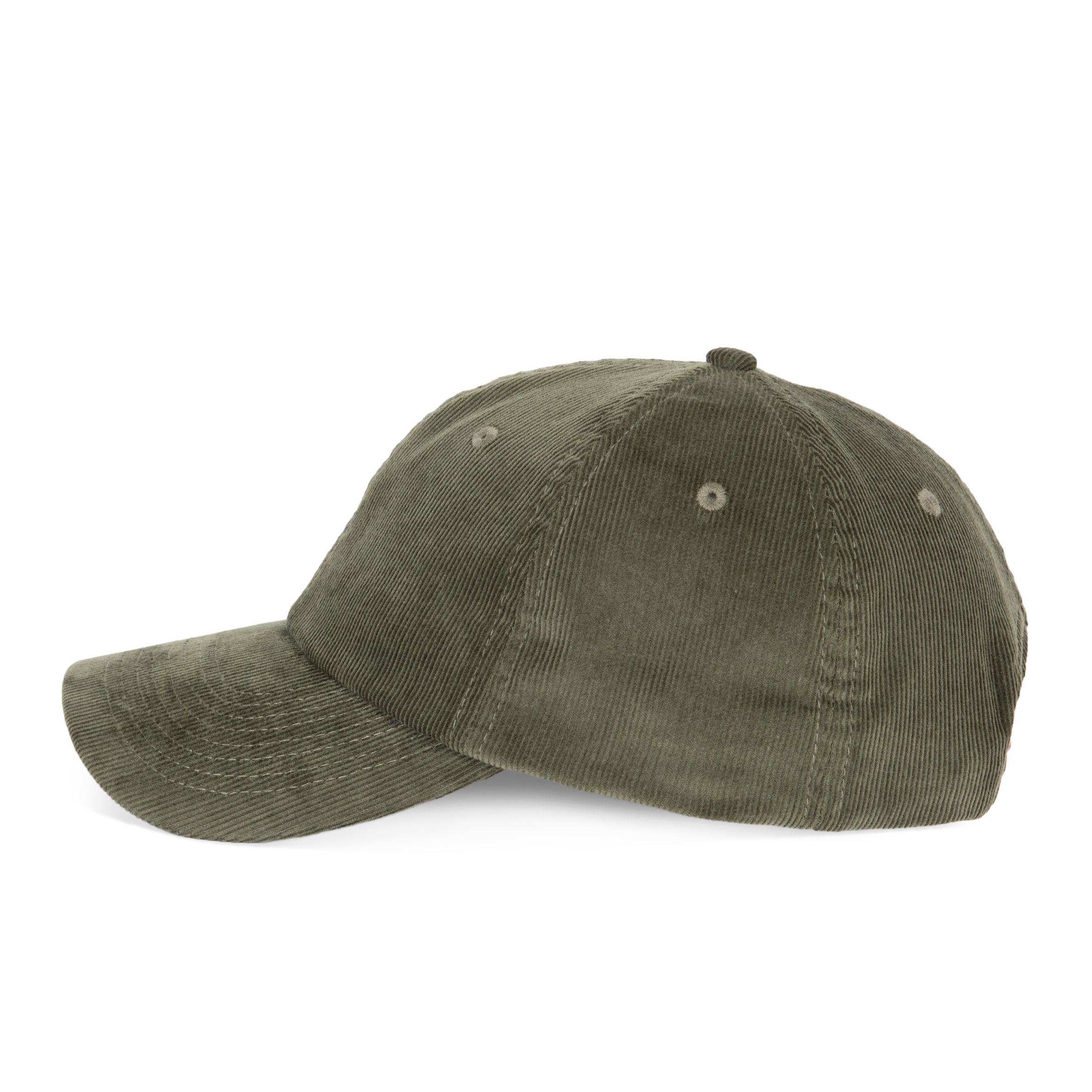 Casquette en velours profil bas — Bold Khaki