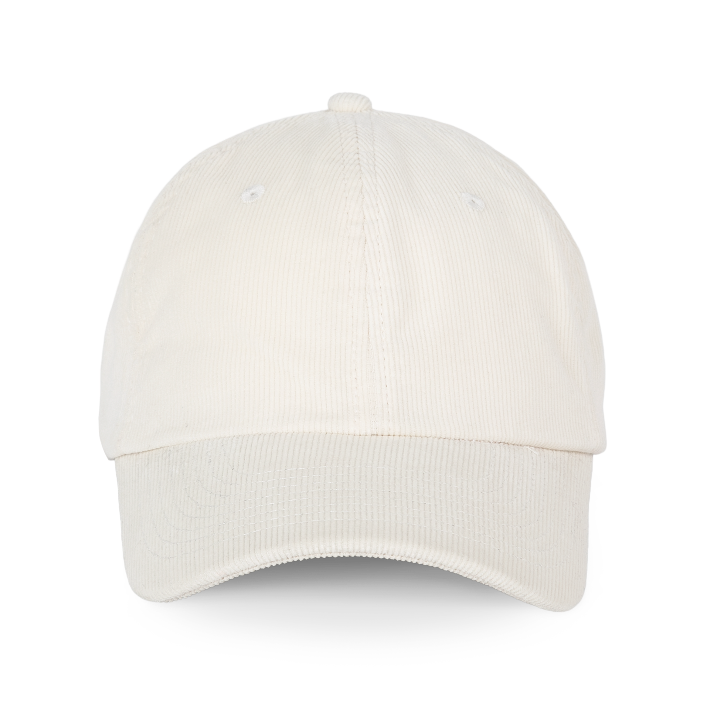 Casquette en velours profil bas — Chalk